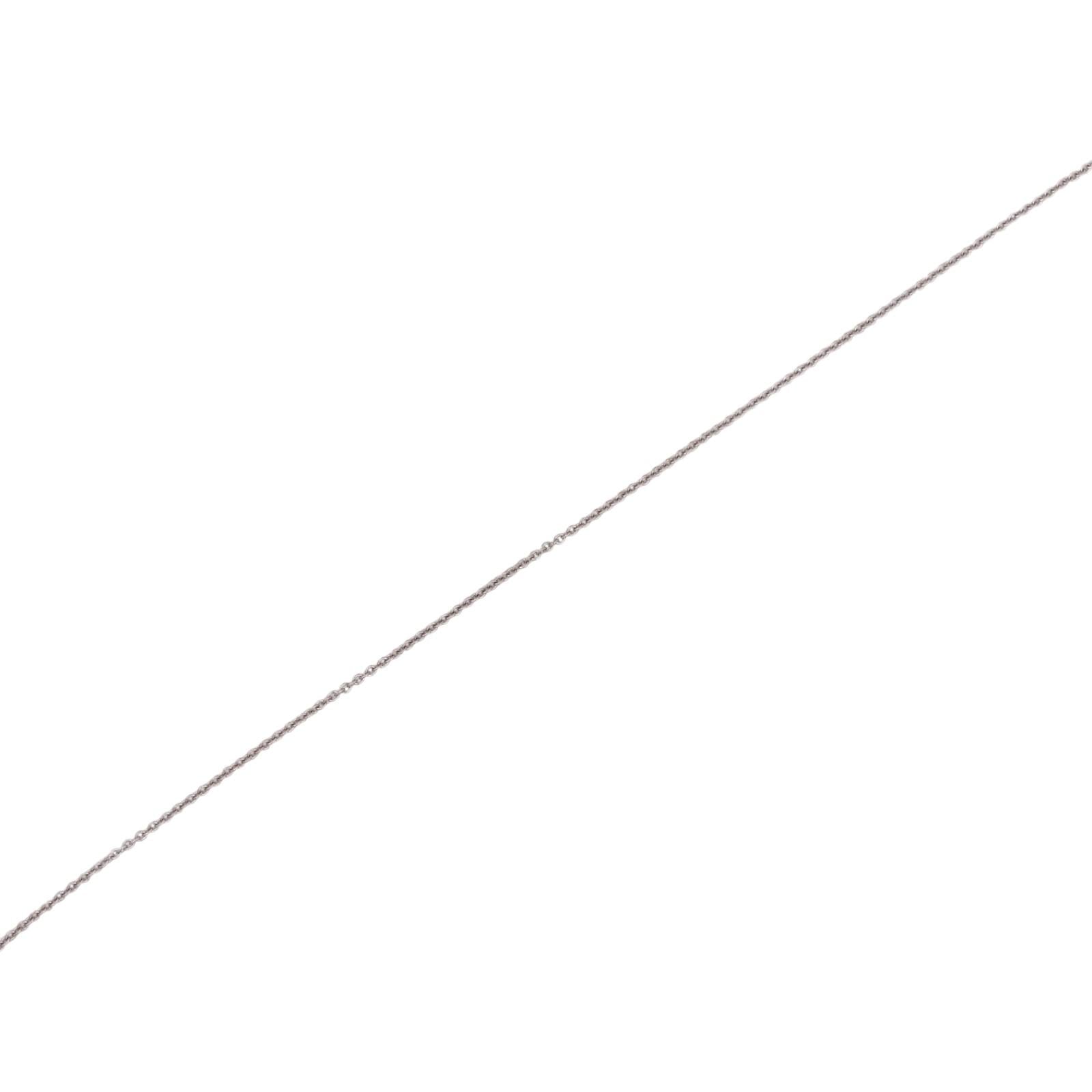 Diamond Journey Pendant Cable Chain Necklace 14K White Gold 0.45 TW 17"- 18"