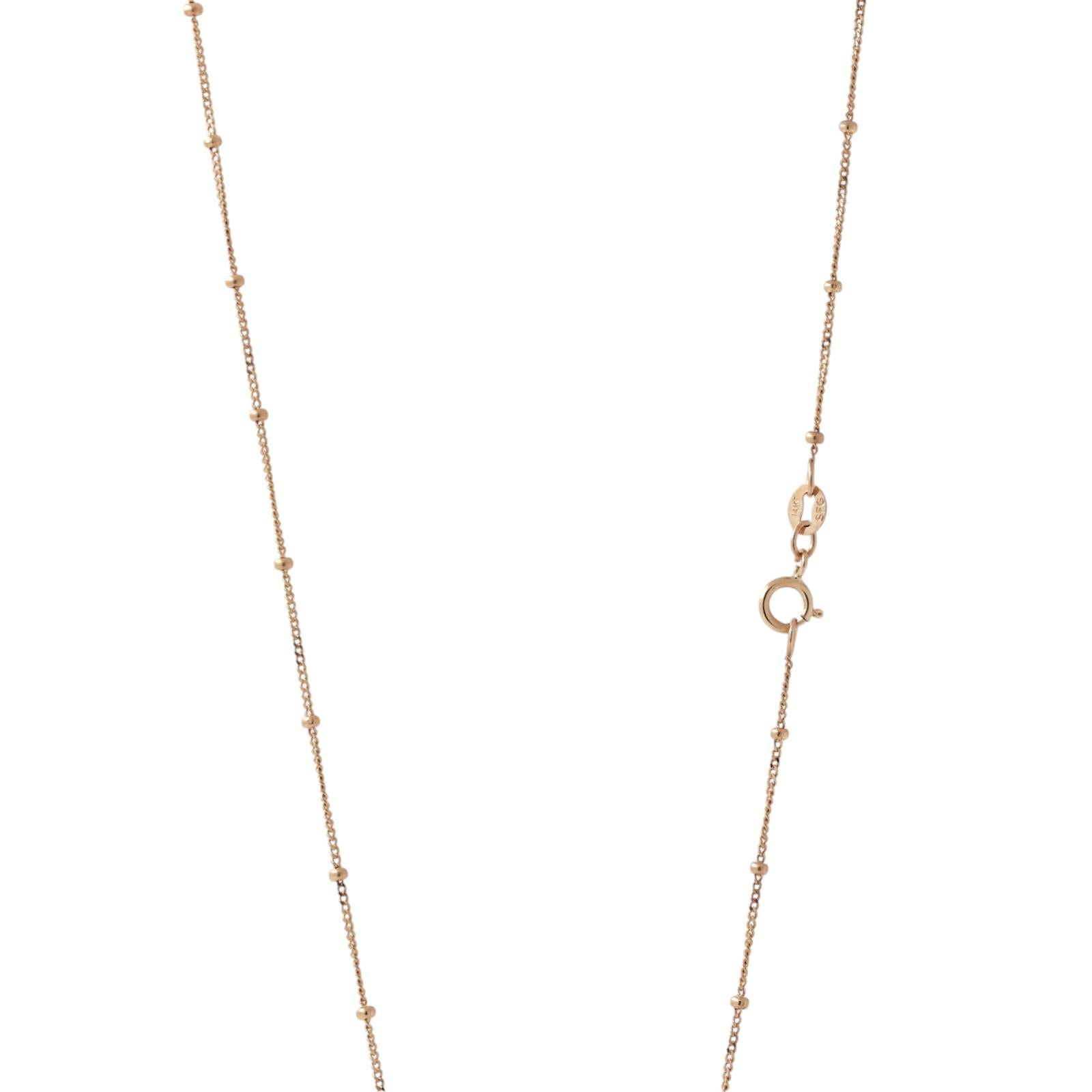 Religious Diamond Cross Pendant Chain Necklace 14K Yellow Gold 0.42 TW 17"