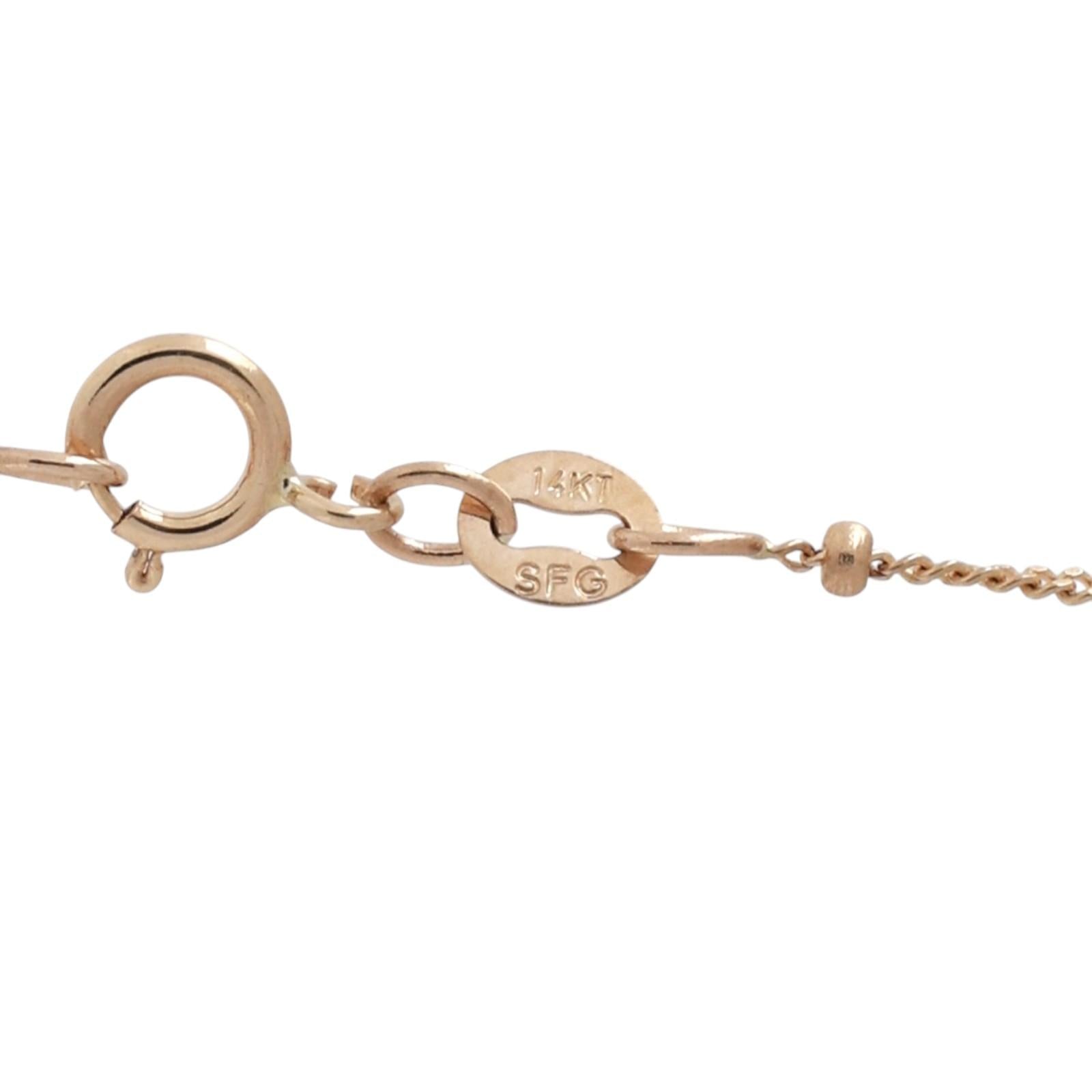 Religious Diamond Cross Pendant Chain Necklace 14K Yellow Gold 0.42 TW 17"