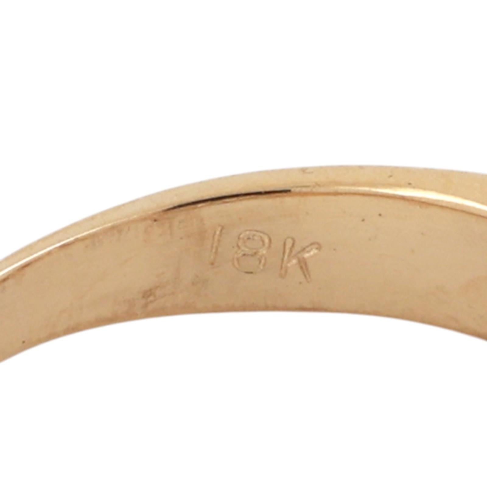 0.75CTW Diamond Half Eternity Band 18K Yellow Gold Bezel Set Anniversary Ring