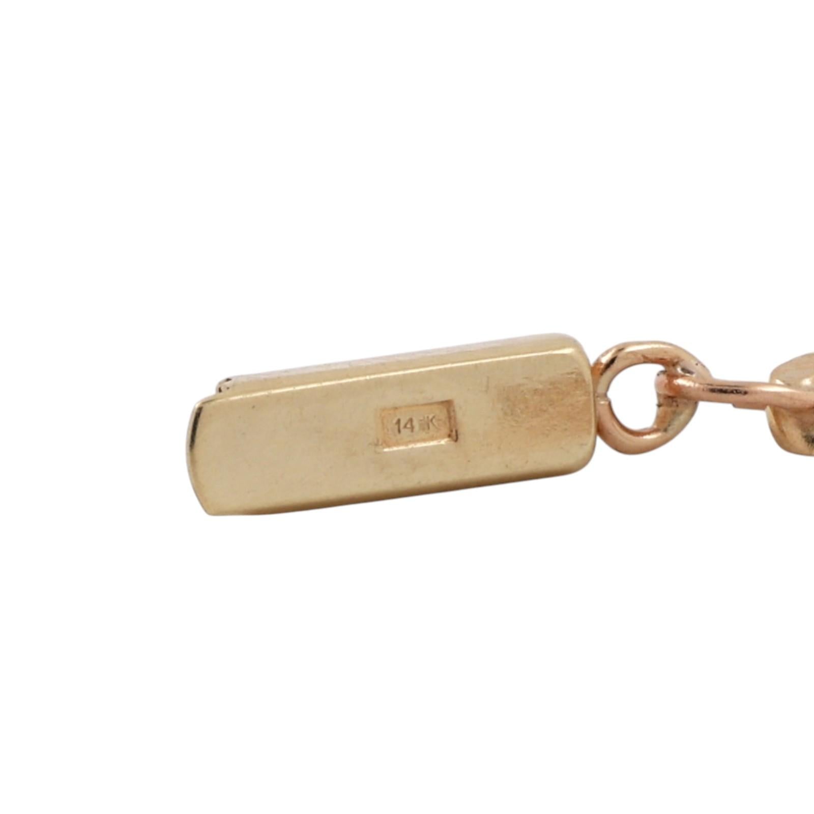 2.35ct Diamond Bezel Pendant Necklace 14K Yellow Gold 17.5" Curb Chain Estate