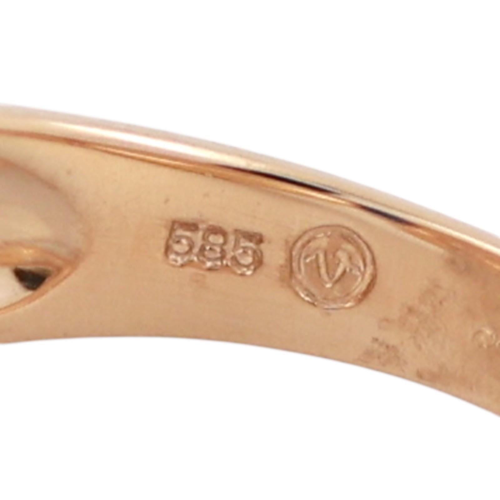Sapphire Diamond Crossover Band Ring 14K Yellow Gold 0.41 TW Size 6.75 Ladies