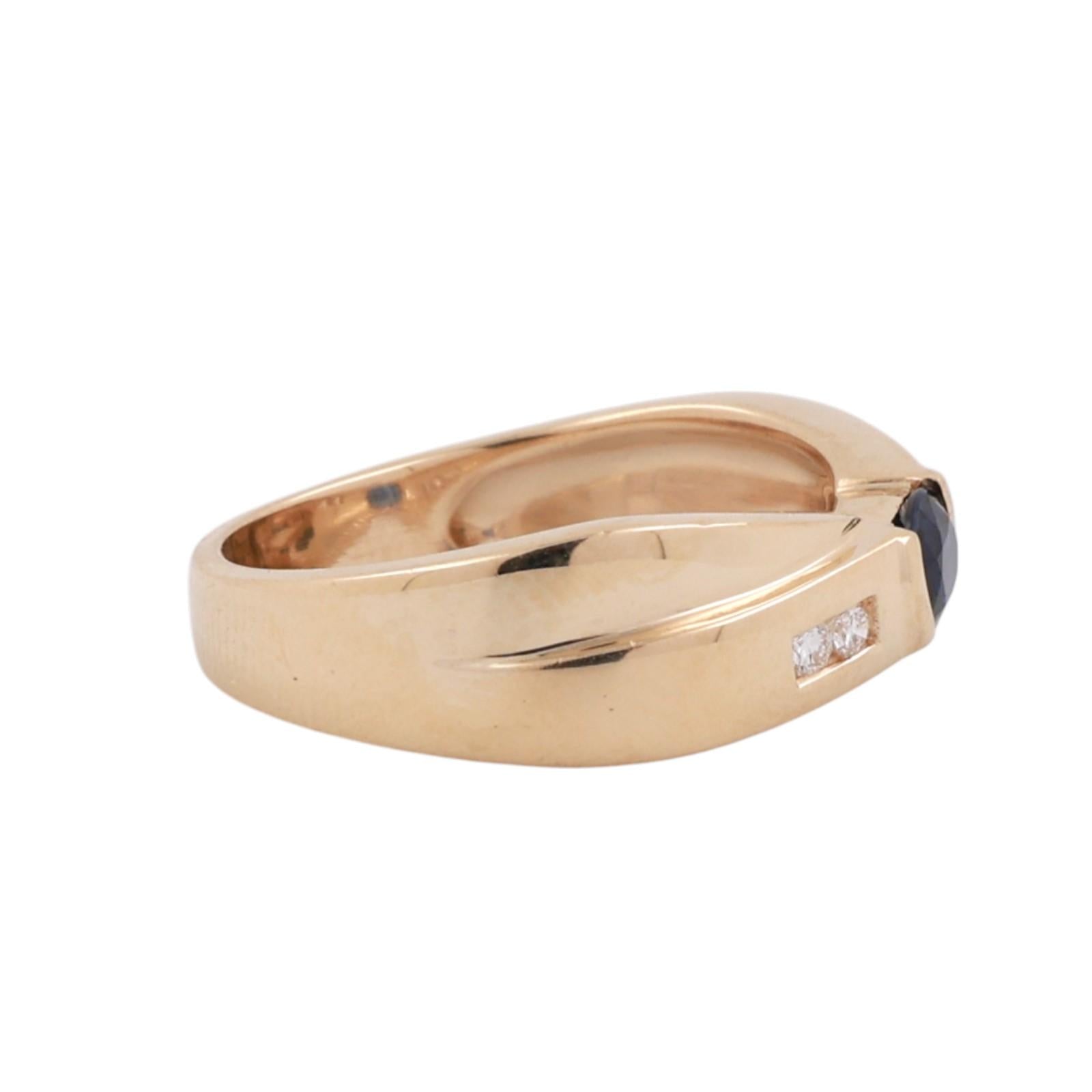 Sapphire Diamond Crossover Band Ring 14K Yellow Gold 0.41 TW Size 6.75 Ladies