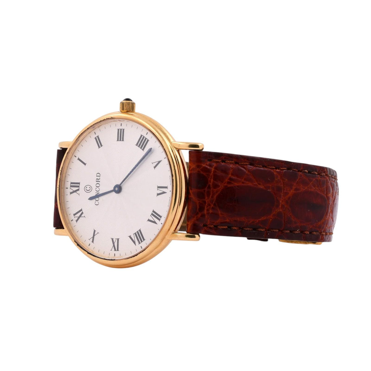 Concord 18K Yellow Gold Men's Quartz Dress Watch 34mm Swiss Made