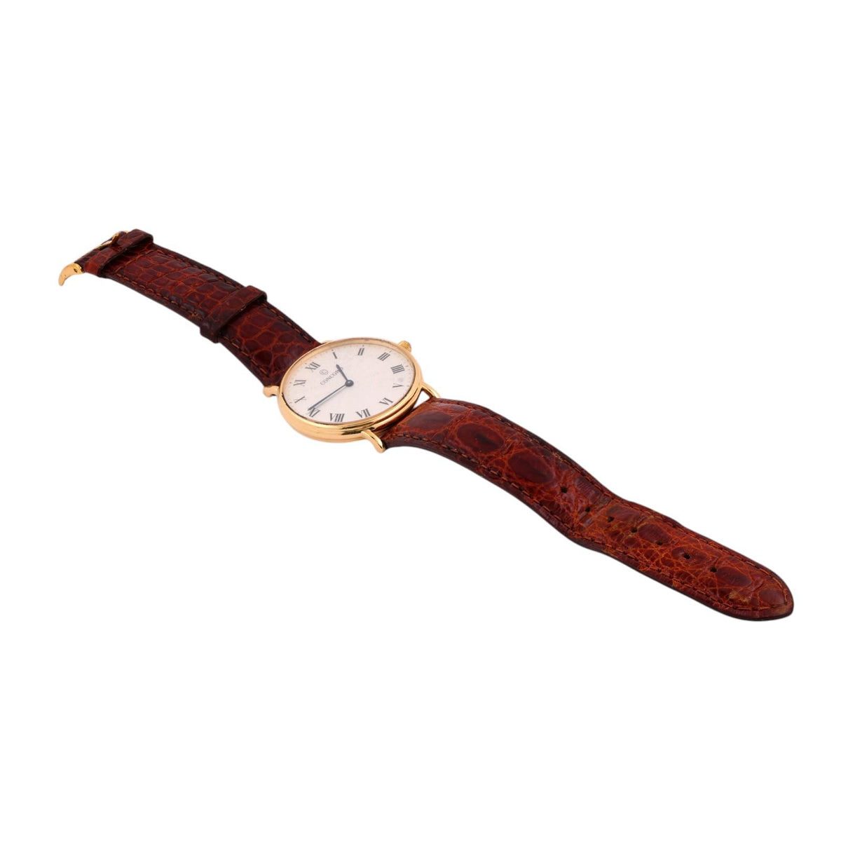 Concord 18K Yellow Gold Men's Quartz Dress Watch 34mm Swiss Made