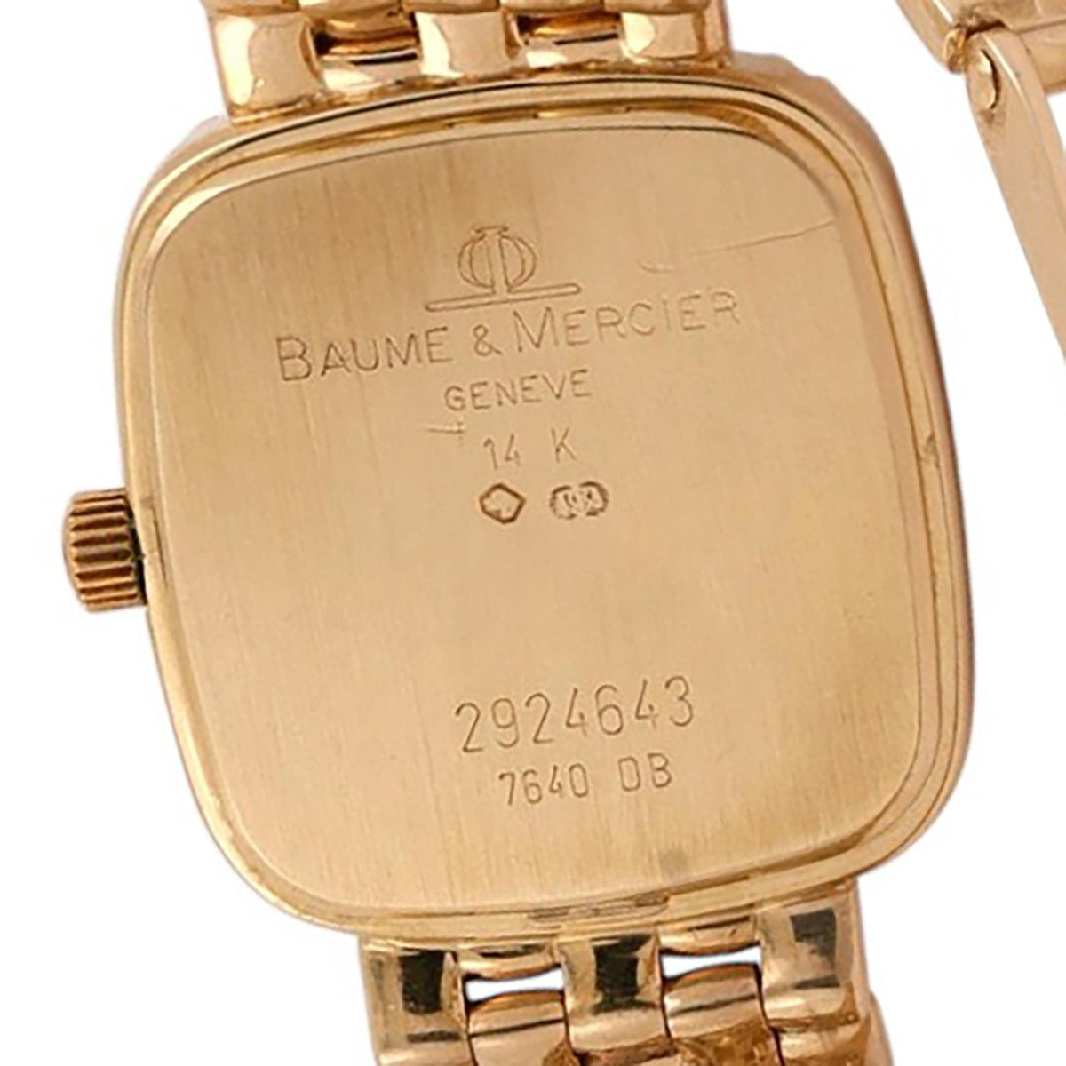 Baume & Mercier 14K Yellow Gold Diamond Bezel Ladies Quartz Watch 42.2g