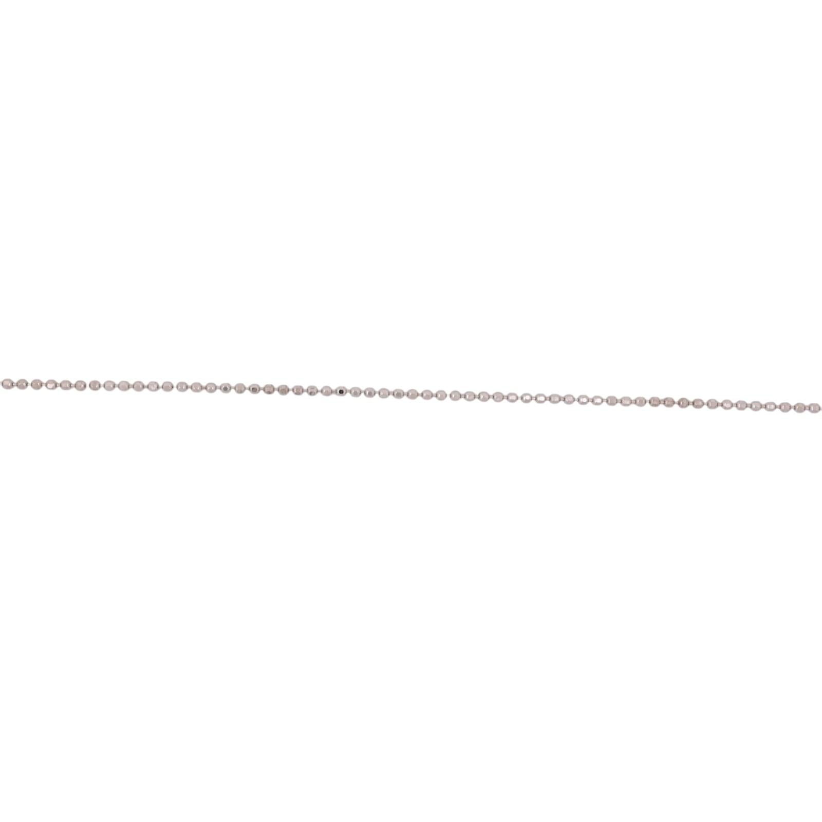 0.32ctw Diamond Journey Pendant Necklace 14K White Gold 16" Estate