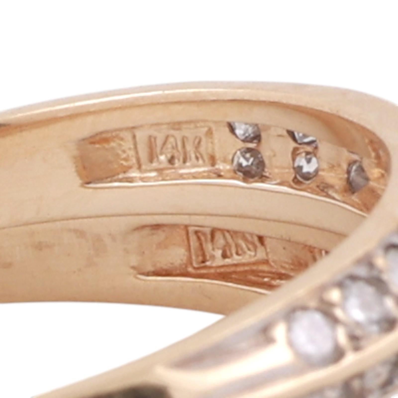 14K Yellow Gold Marquise Diamond Engagement Ring Set 0.83CTW Bridal Wedding 7.75