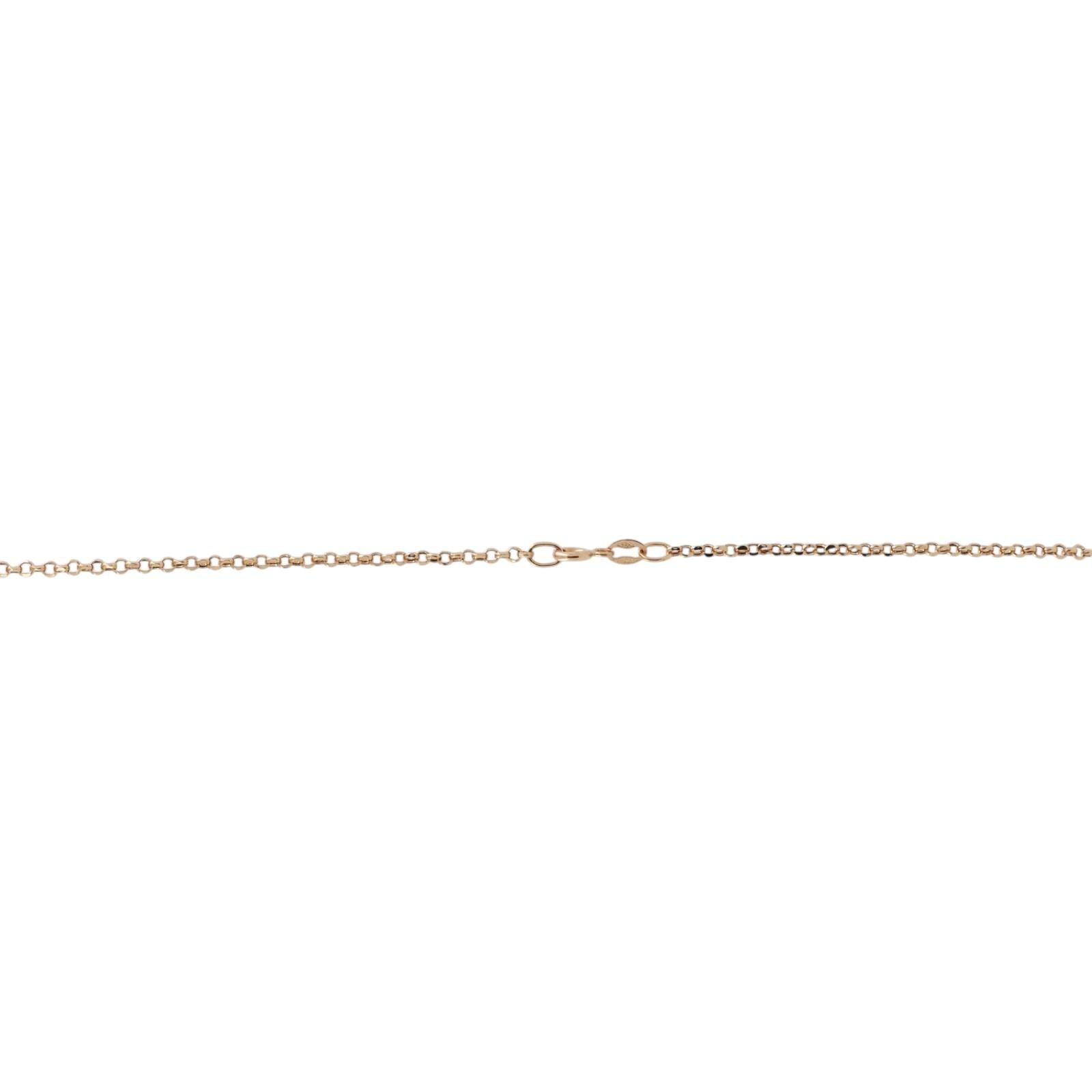 18K Two Tone Gold Natural Diamond Cross Pendant Necklace 0.50CTW 18"