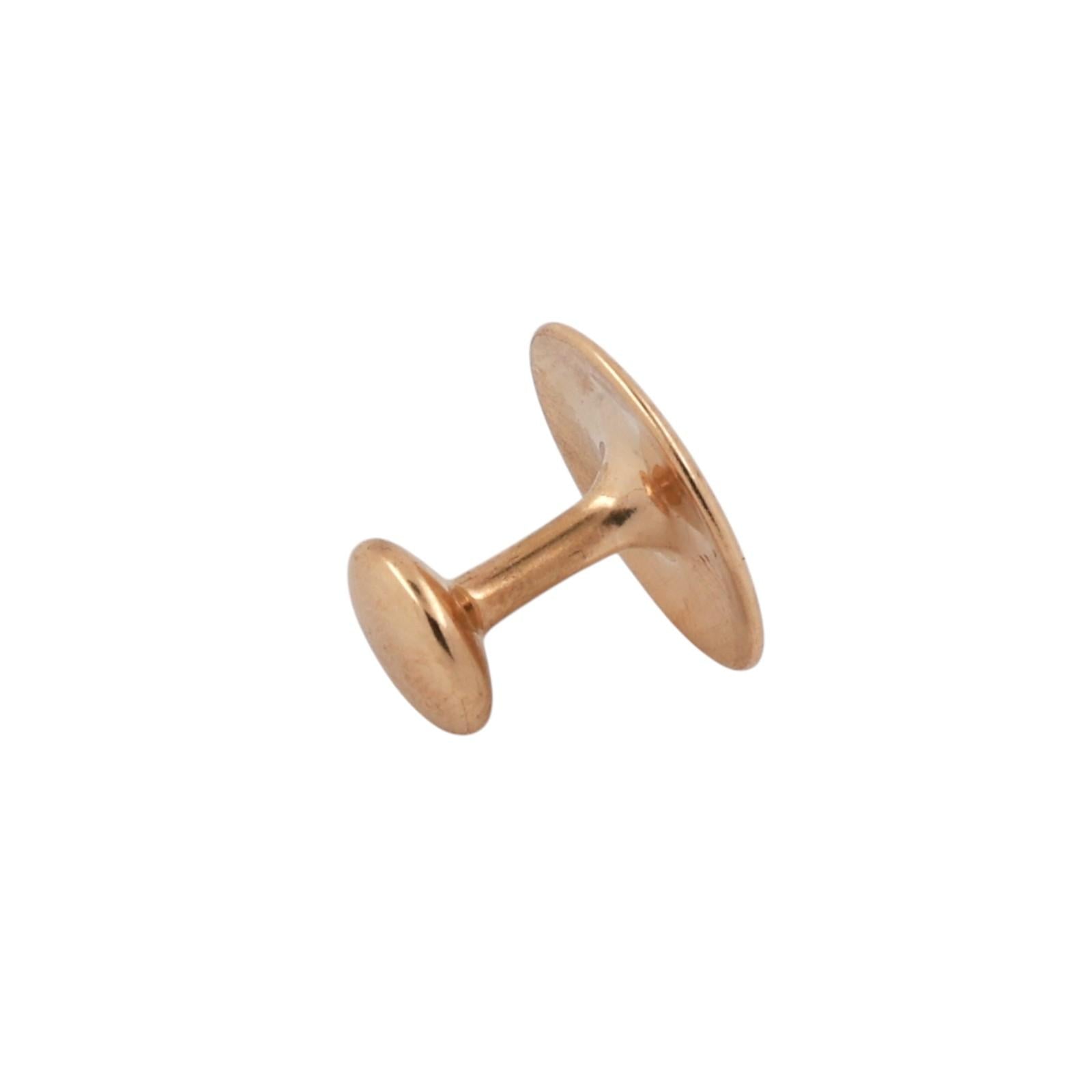 Vintage Tiffany & Co. 18K Yellow Gold Collar Button Men Estate