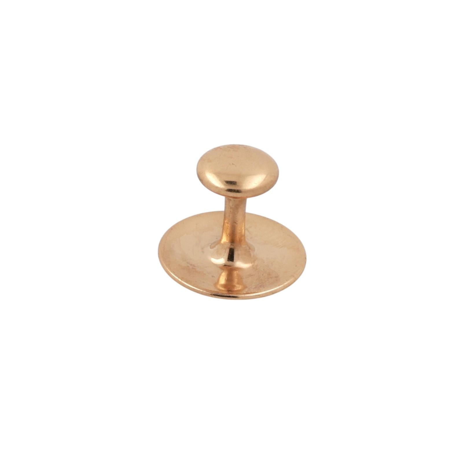 Vintage Tiffany & Co. 18K Yellow Gold Collar Button Men Estate