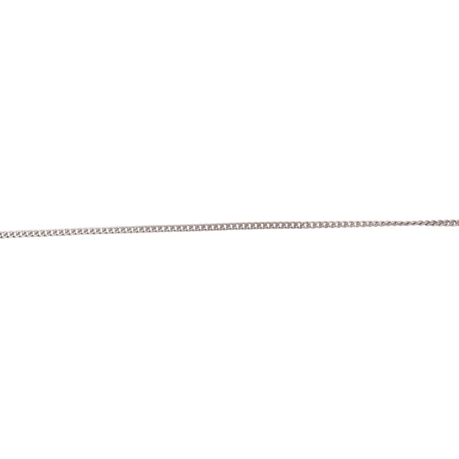 White Gold Emerald Diamond Art Deco Style Dangle Necklace Estate 0.95CTW
