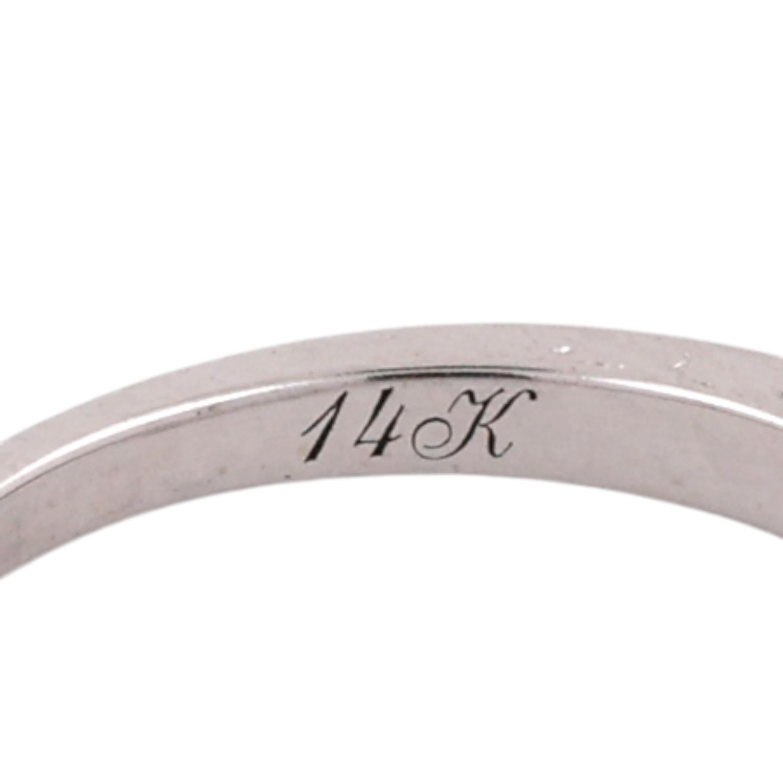 Neil Lane 14K White Gold 0.50CTW Diamond Chevron Wedding Band Ring Size 5.5