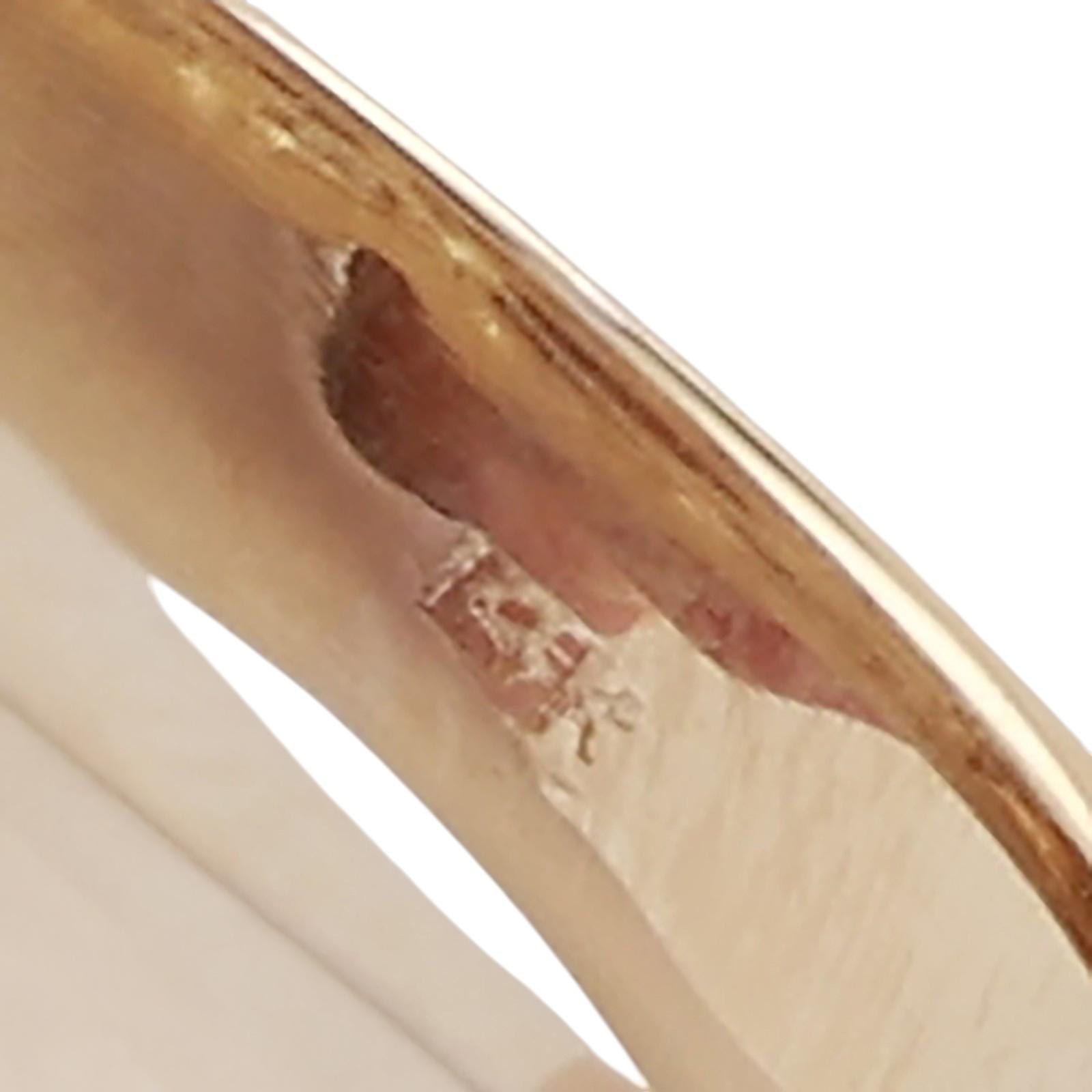 14K Yellow Gold Natural Diamond Ring 0.70CTW Channel Set Size 5.75