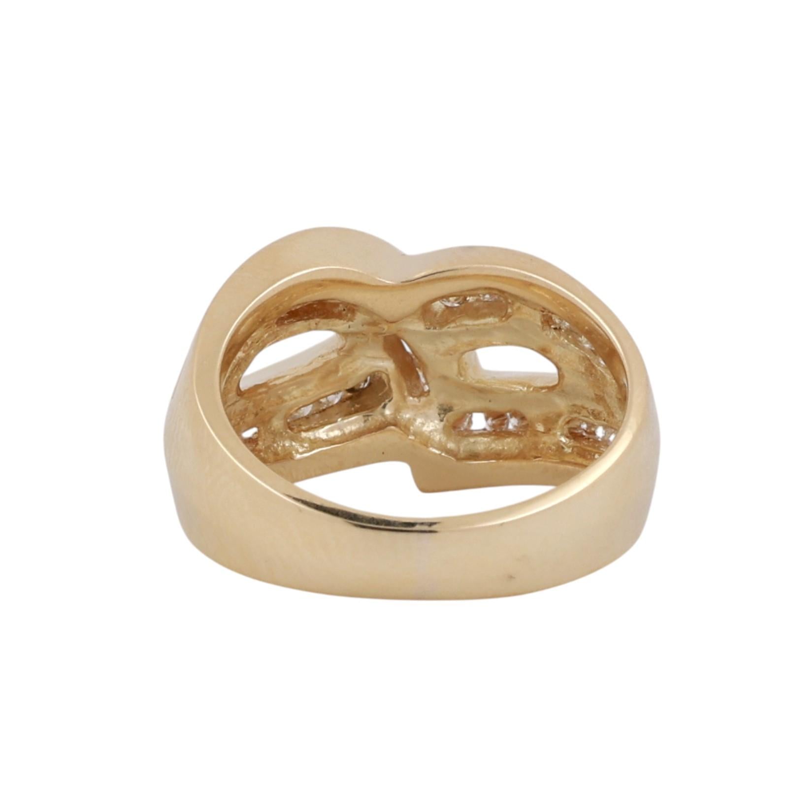 14K Yellow Gold Natural Diamond Ring 0.70CTW Channel Set Size 5.75