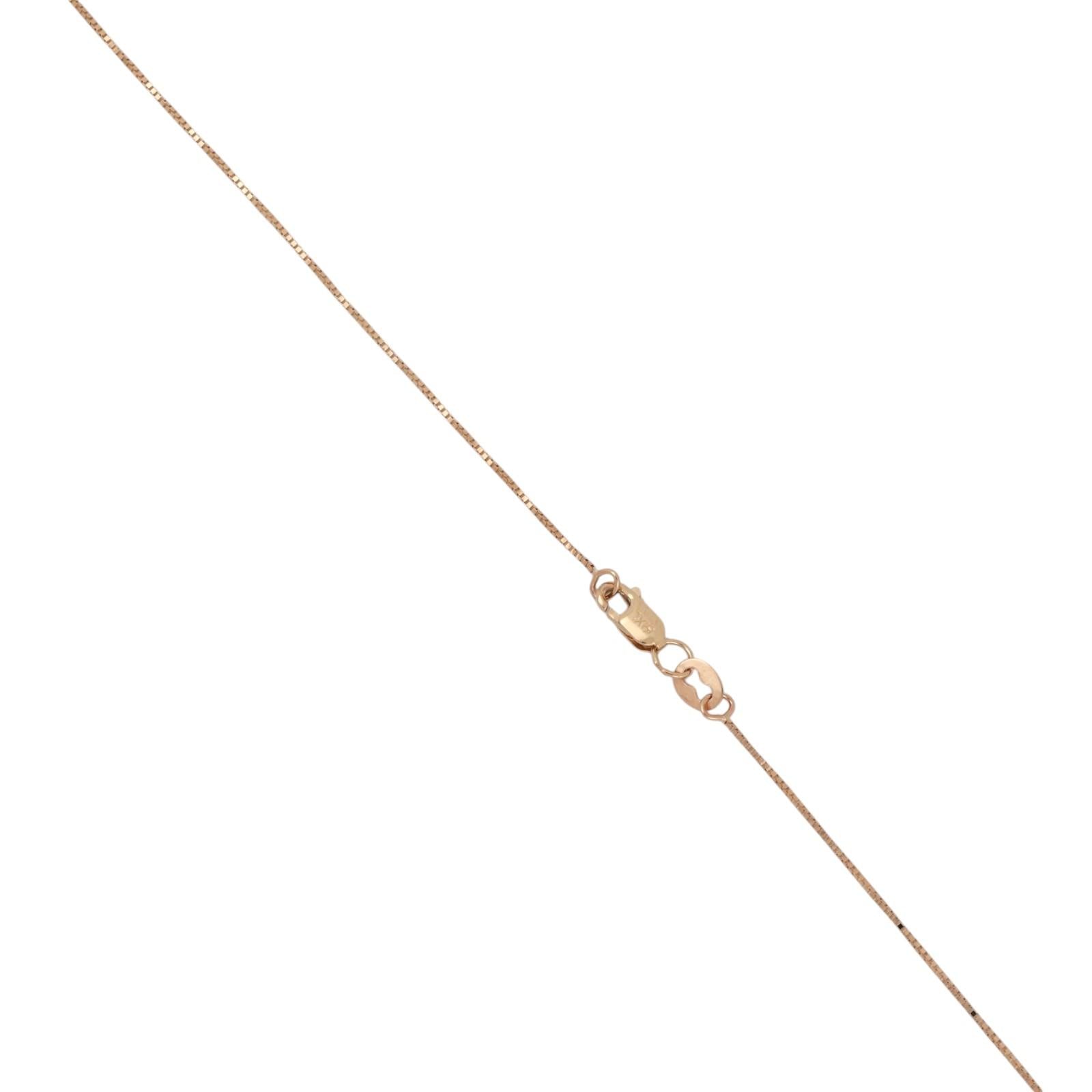 14K Yellow Gold 1.00CTW Diamond Journey Pendant Necklace 7 Stone Estate