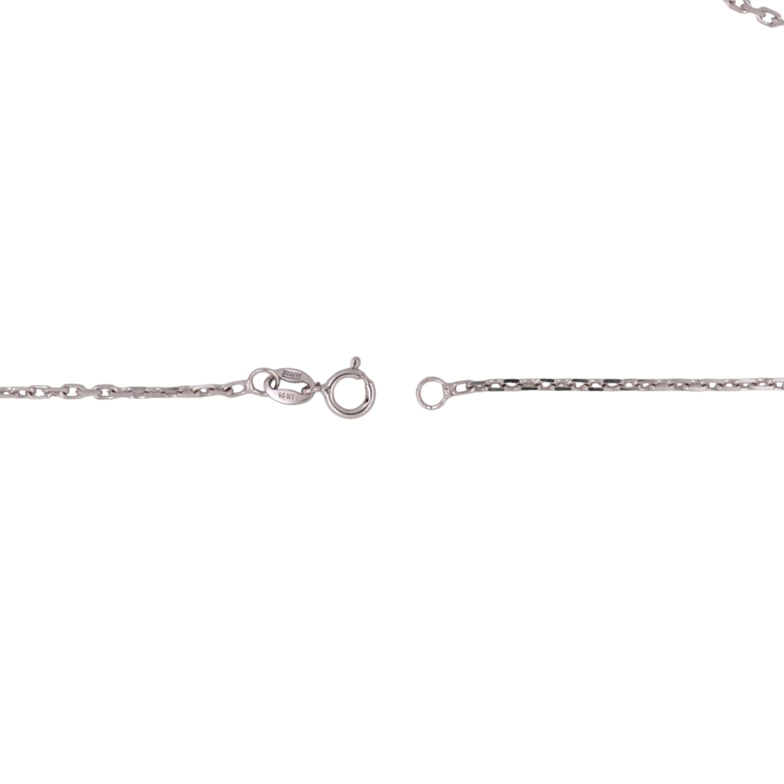 14K Two Tone Gold Diamond Heart Pendant Necklace 0.65CTW Italy 18" Chain