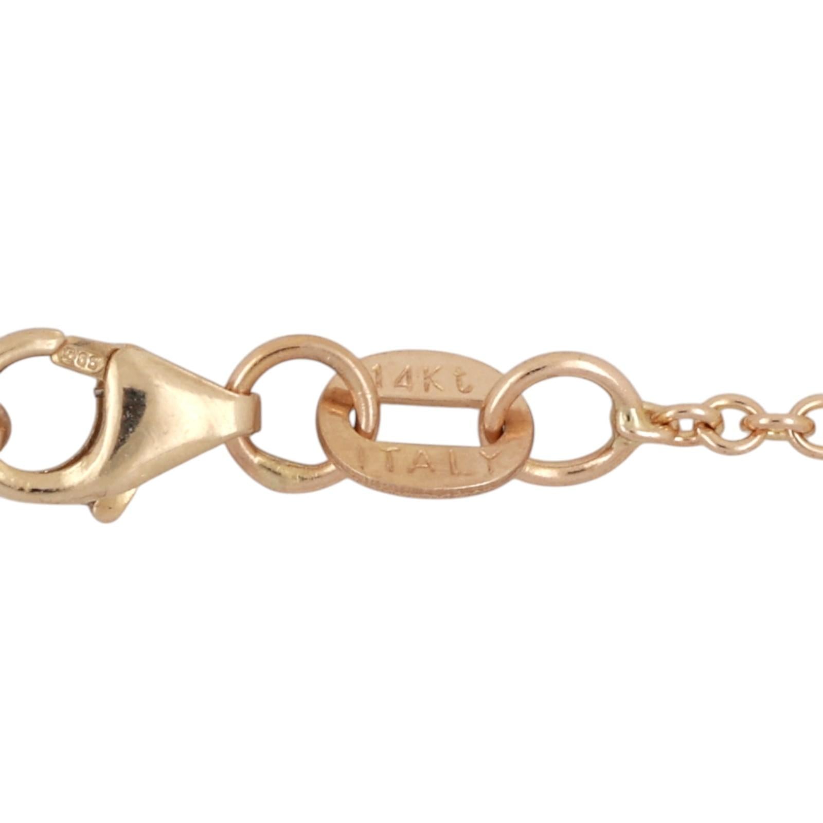 Diamond LOVE YOU Heart Necklace 14K Yellow Gold 18” Chain Ladies Estate