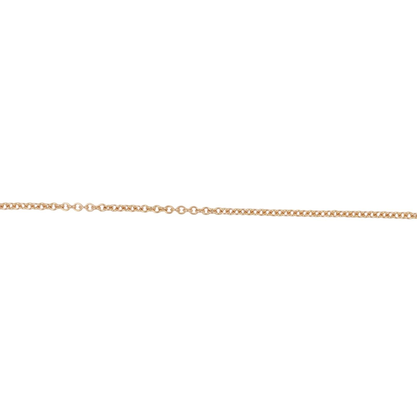 Diamond LOVE YOU Heart Necklace 14K Yellow Gold 18” Chain Ladies Estate