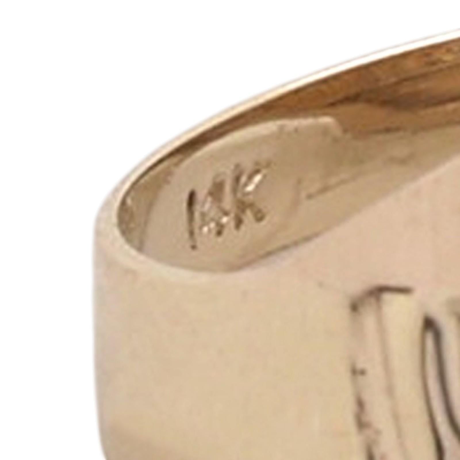 Yellow Gold 1.60 CTW Natural Diamond Statement Wide Band Ring 12.2g Size 9.25