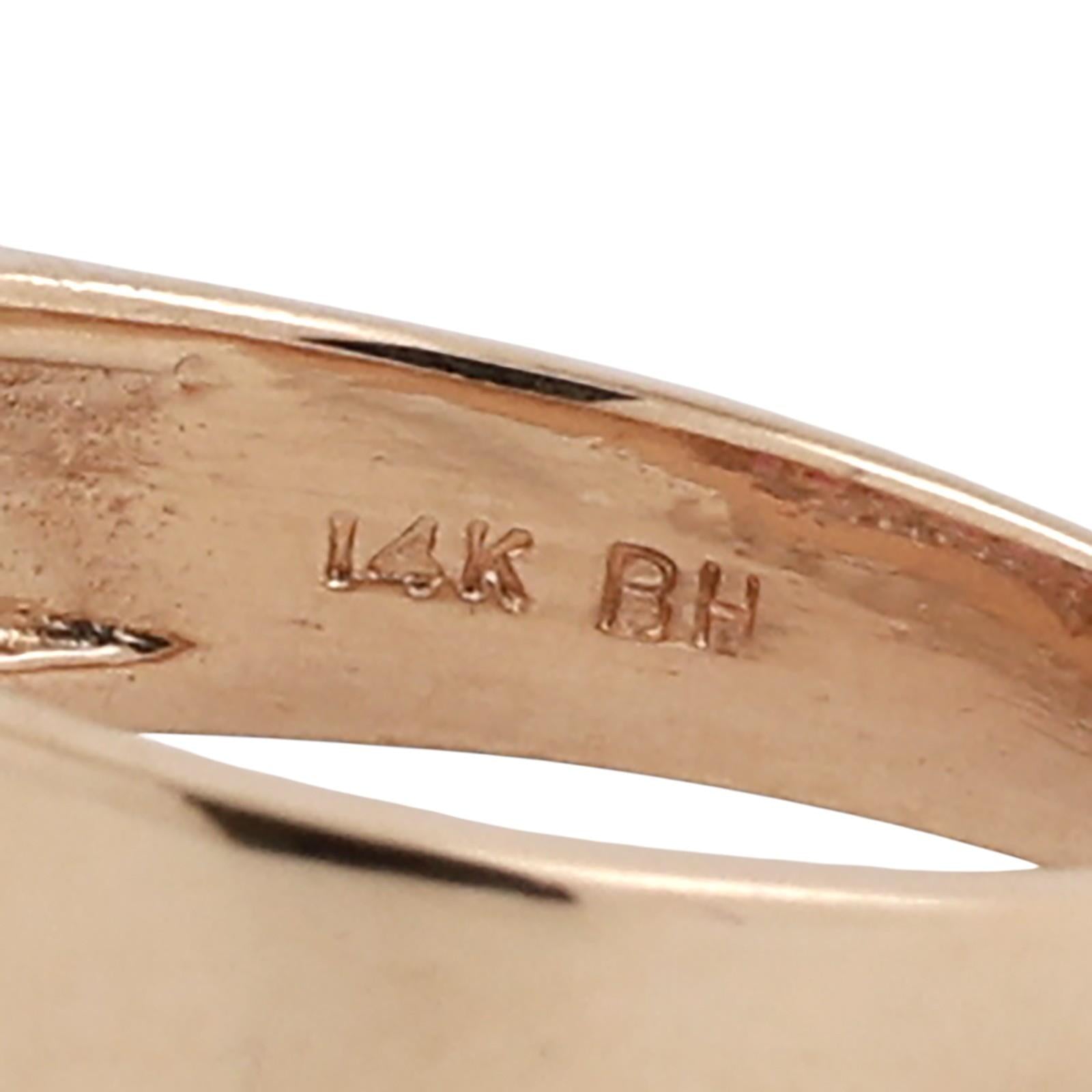 Ruby Diamond Anniversary Band Ring 14K Yellow Gold 1.56CTW Size 7.25 Estate