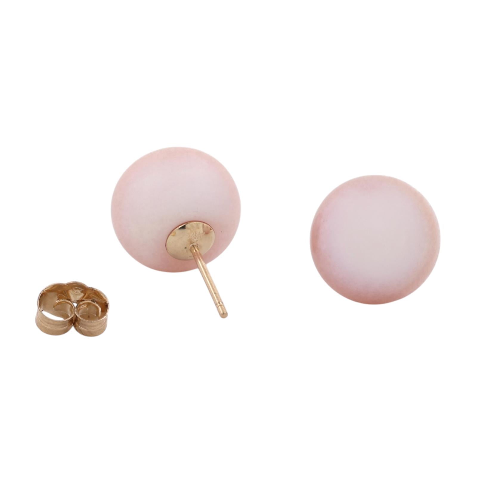 14K Yellow Gold 10mm Lavender Cultured Freshwater Pearl Stud Earrings