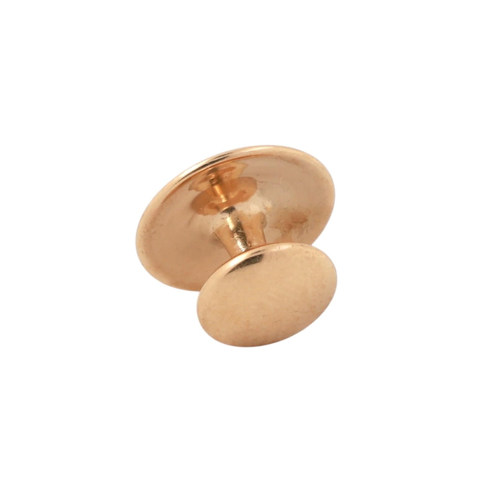 Vintage Tiffany & Co. 18K Yellow Gold Collar Button Men Estate