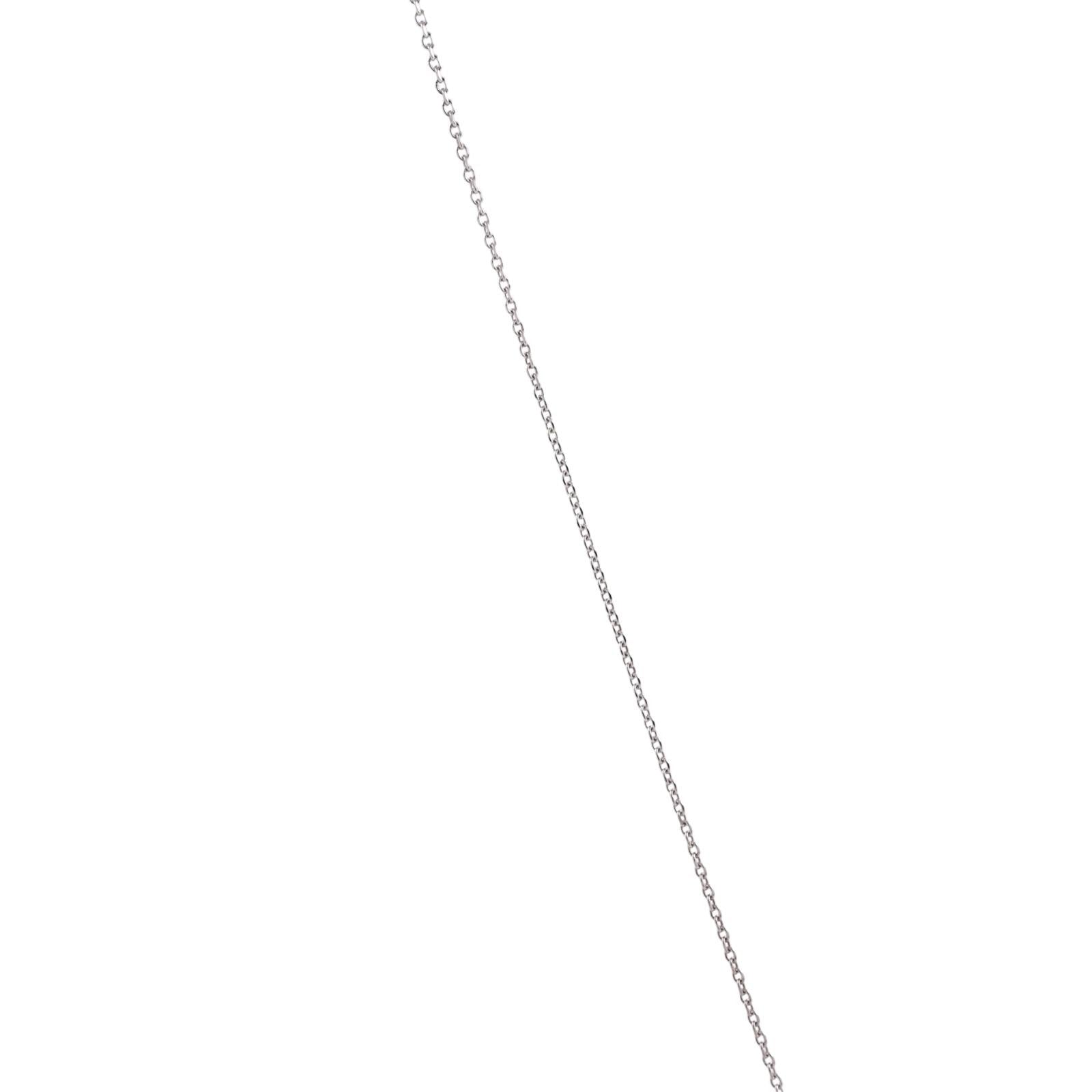 Jane Seymour Open Hearts 14K White Gold Diamond Necklace 0.40CTW Estate 14.75"