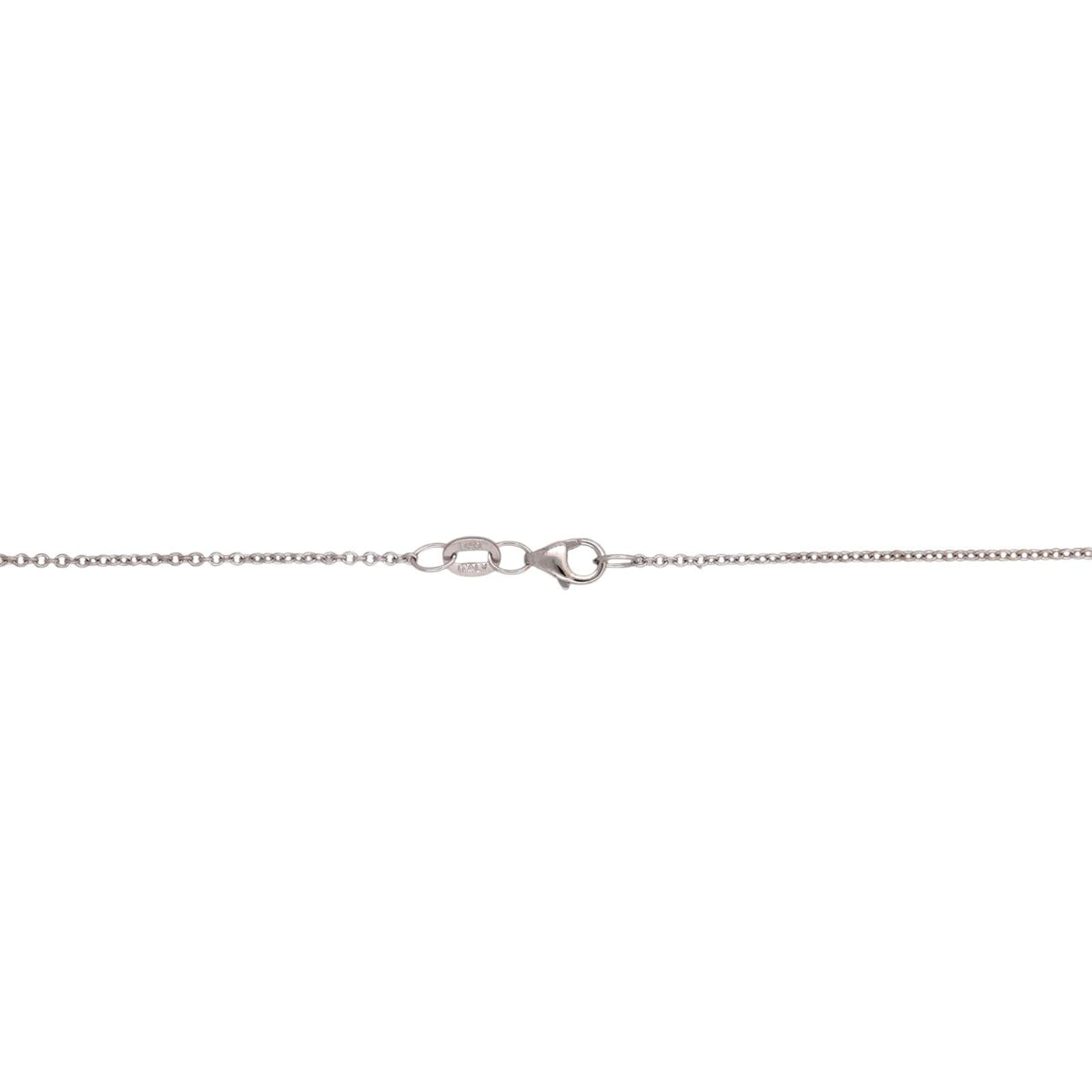 EFFY Diamond Teardrop Cluster Halo PendanNecklace 14K White Gold 1.10 CTW 16-18"