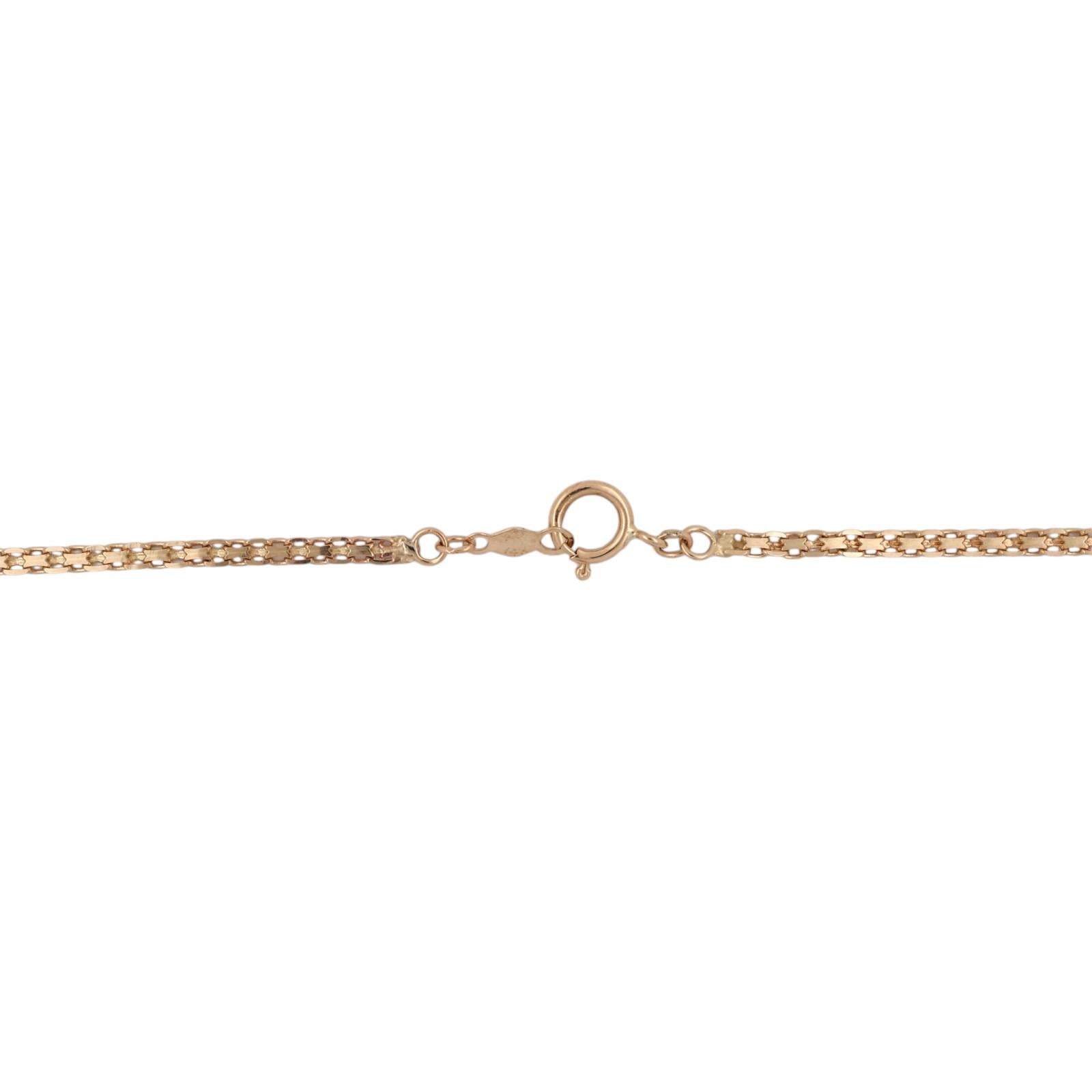 Yellow Gold Garnet Diamond Flower Necklace 4.75CTW Heart Garnets Estate 16.5in