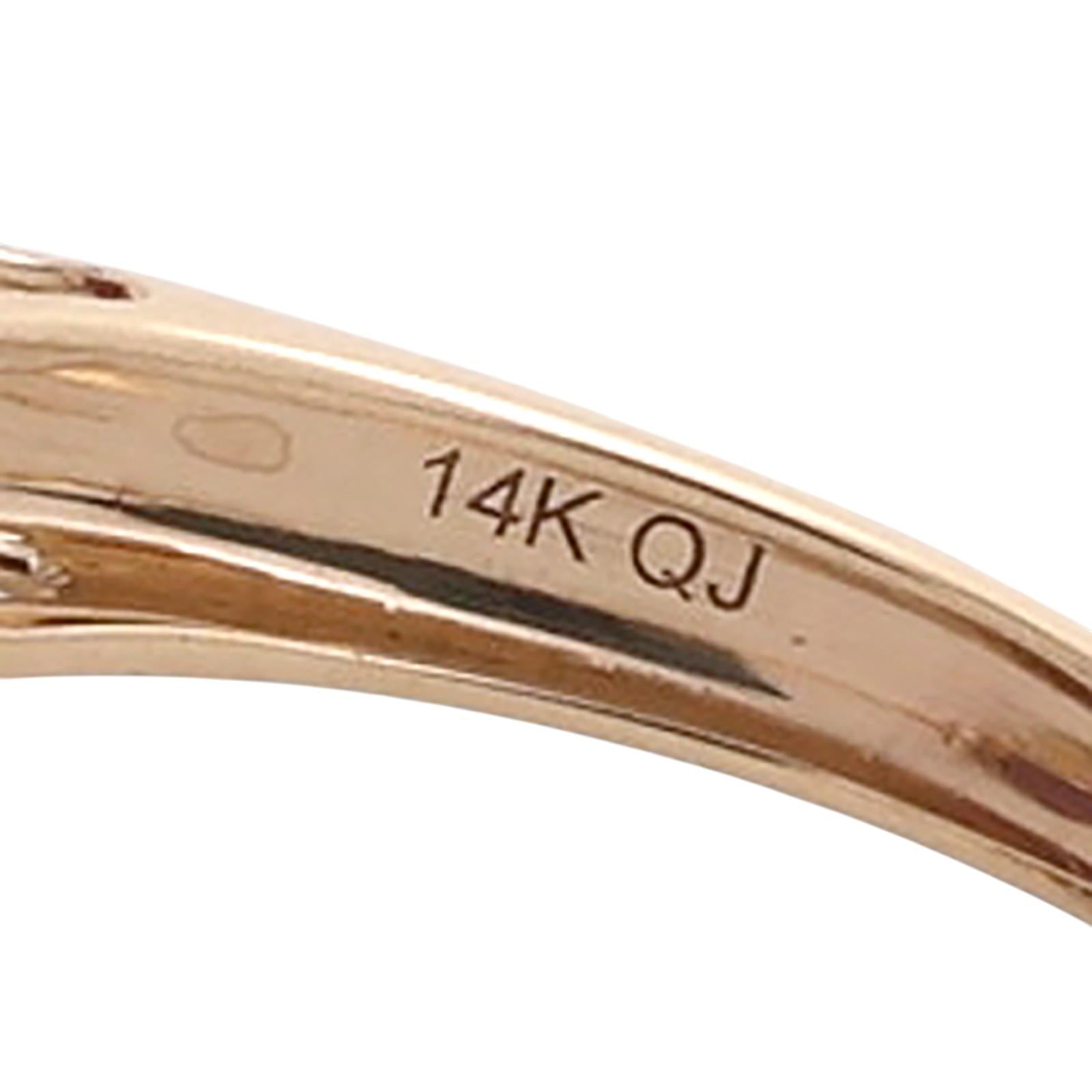 Ruby Diamond Halo Cocktail Ring 14K Gold 5.45 CTW Size 7 Ladies Estate