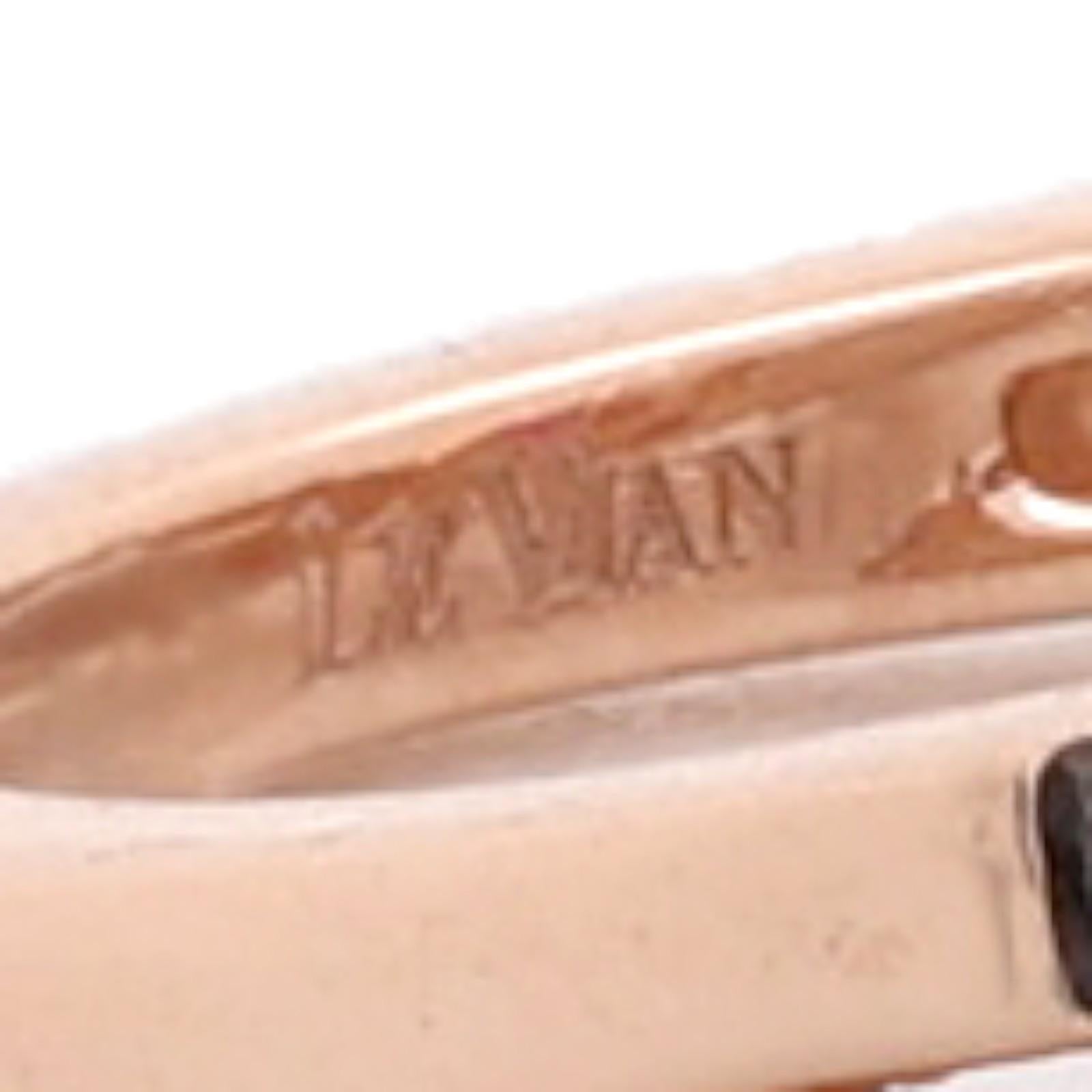 Le Vian 14K Rose Gold Ruby Emerald Sapphire Diamond Ring Size 6.25