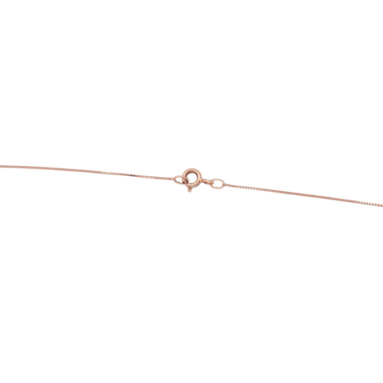 Le Vian Blue Topaz Pendant Chain Necklace 14K Rose Gold 5.96CTW 18"