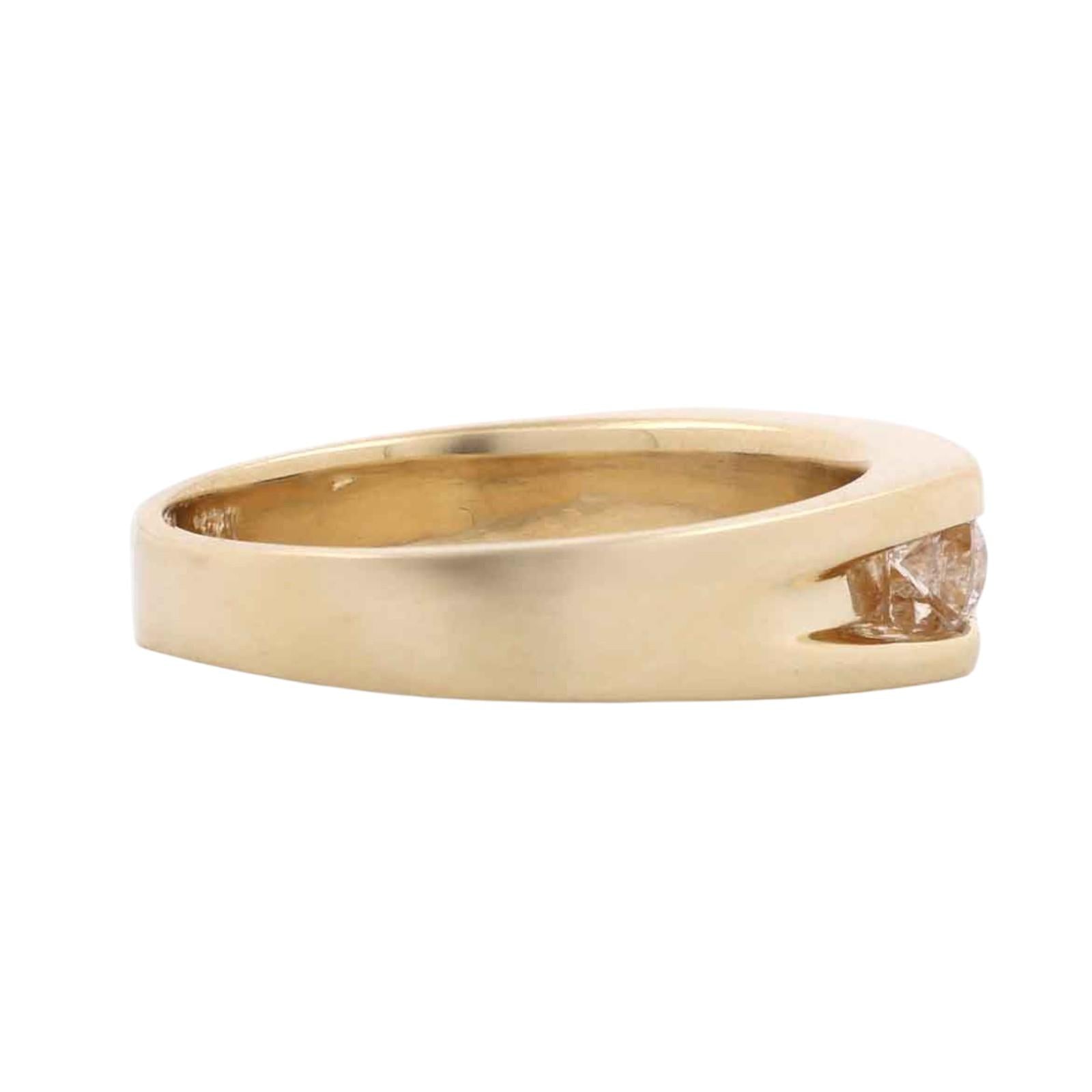 Natural Diamond Wedding Band Ring 14K Yellow Gold 0.75CTW Channel Set Size 9