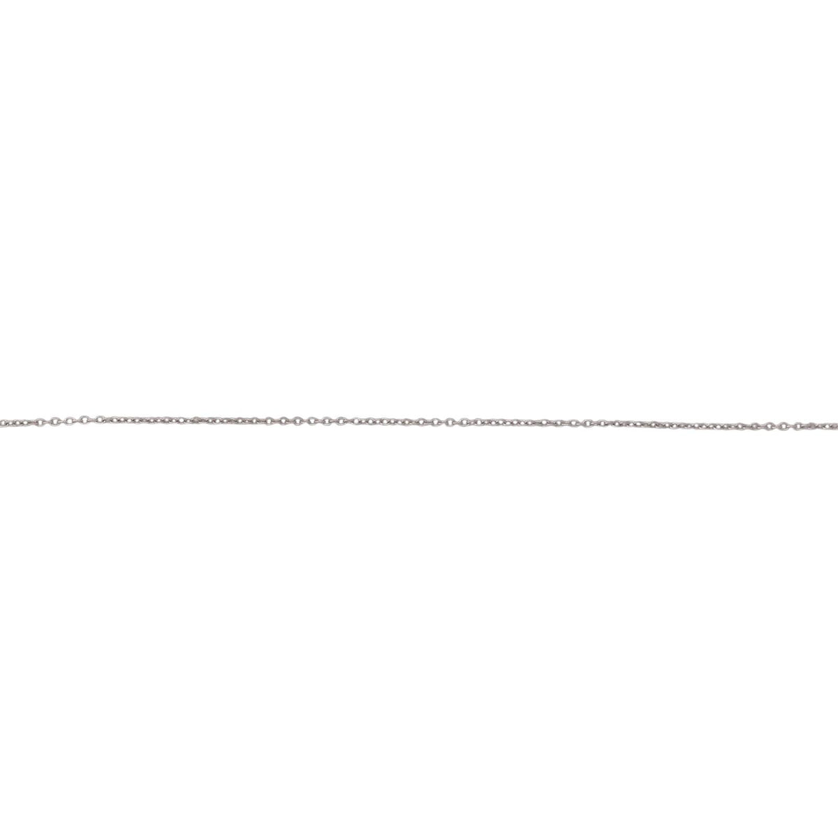 Le Vian 14K White Gold Cable Chain Necklace 18.25" 1.3g Signed