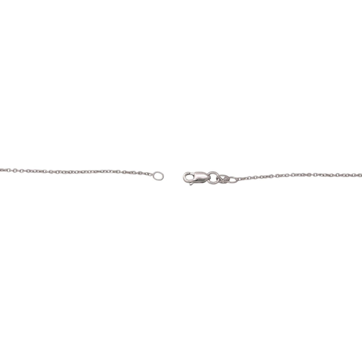 Le Vian 14K White Gold Cable Chain Necklace 18.25" 1.3g Signed