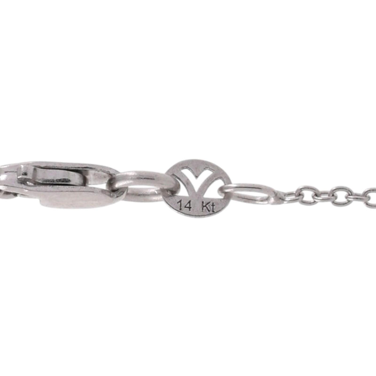 Le Vian 14K White Gold Cable Chain Necklace 18.25" 1.3g Signed