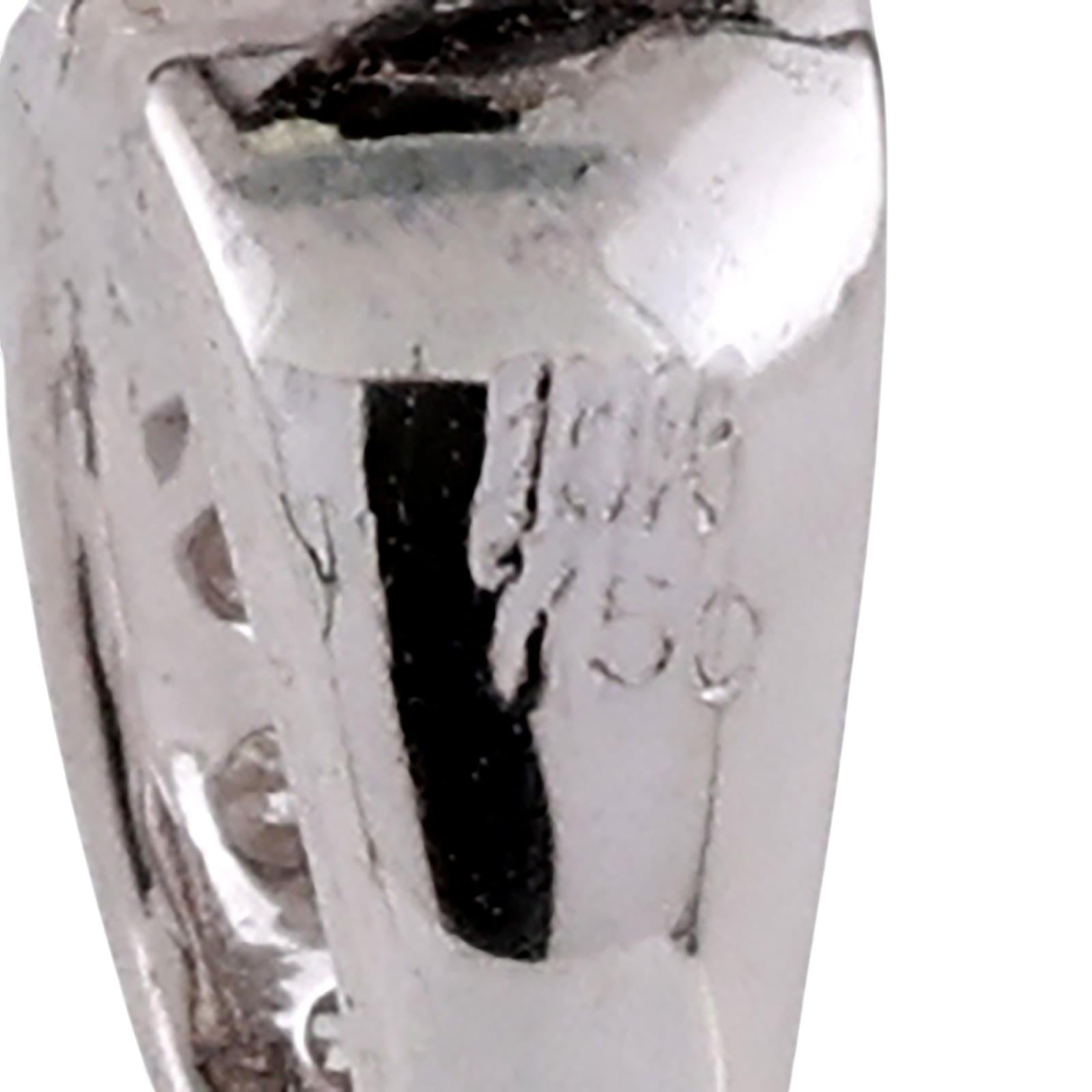 White Gold 1.75CTW Natural Diamond Art Deco Revival Brooch Pin Pendant Estate