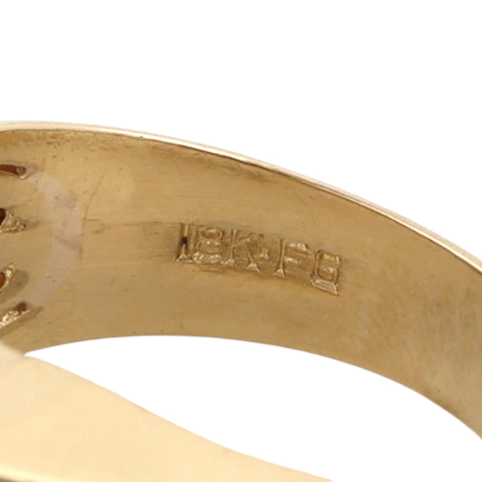 Men's 18K Yellow Gold 1.80 CTW Natural Diamond Statement Ring Size 10 15.3g
