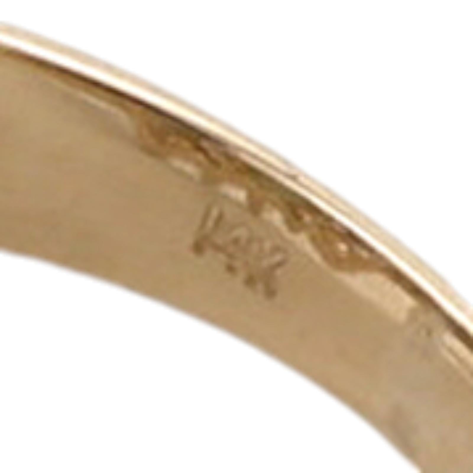 Green Serpentine Diamond Cocktail Ring 14K Yellow Gold 0.35 CTW Diamonds Size 5
