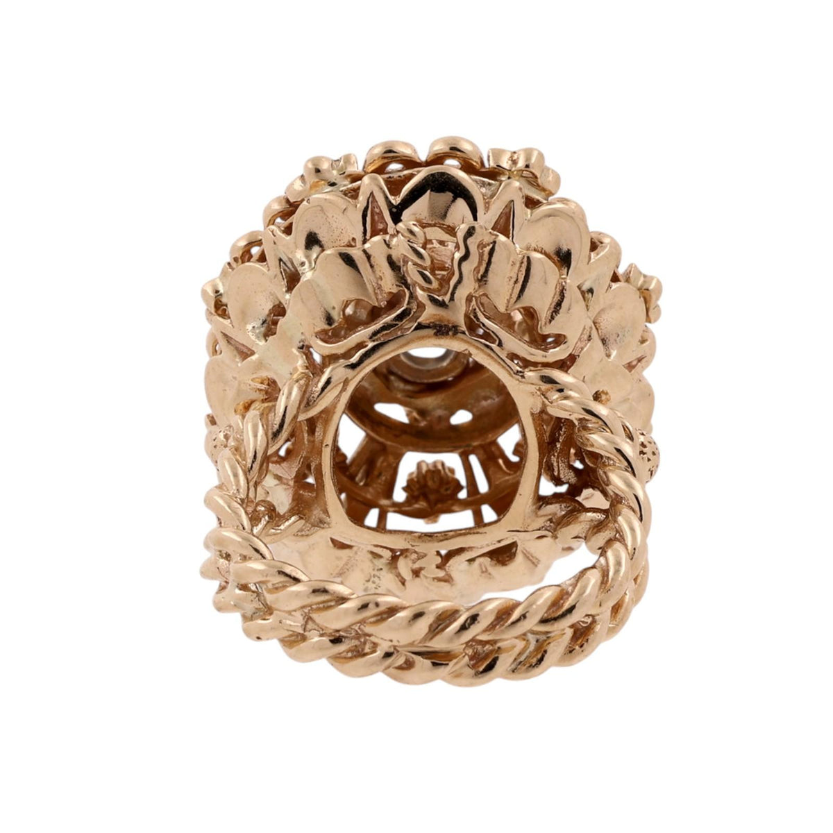 GIA 1.51CTW Natural Circular Brilliant Diamond Vintage Filigree Ring 14K Gold