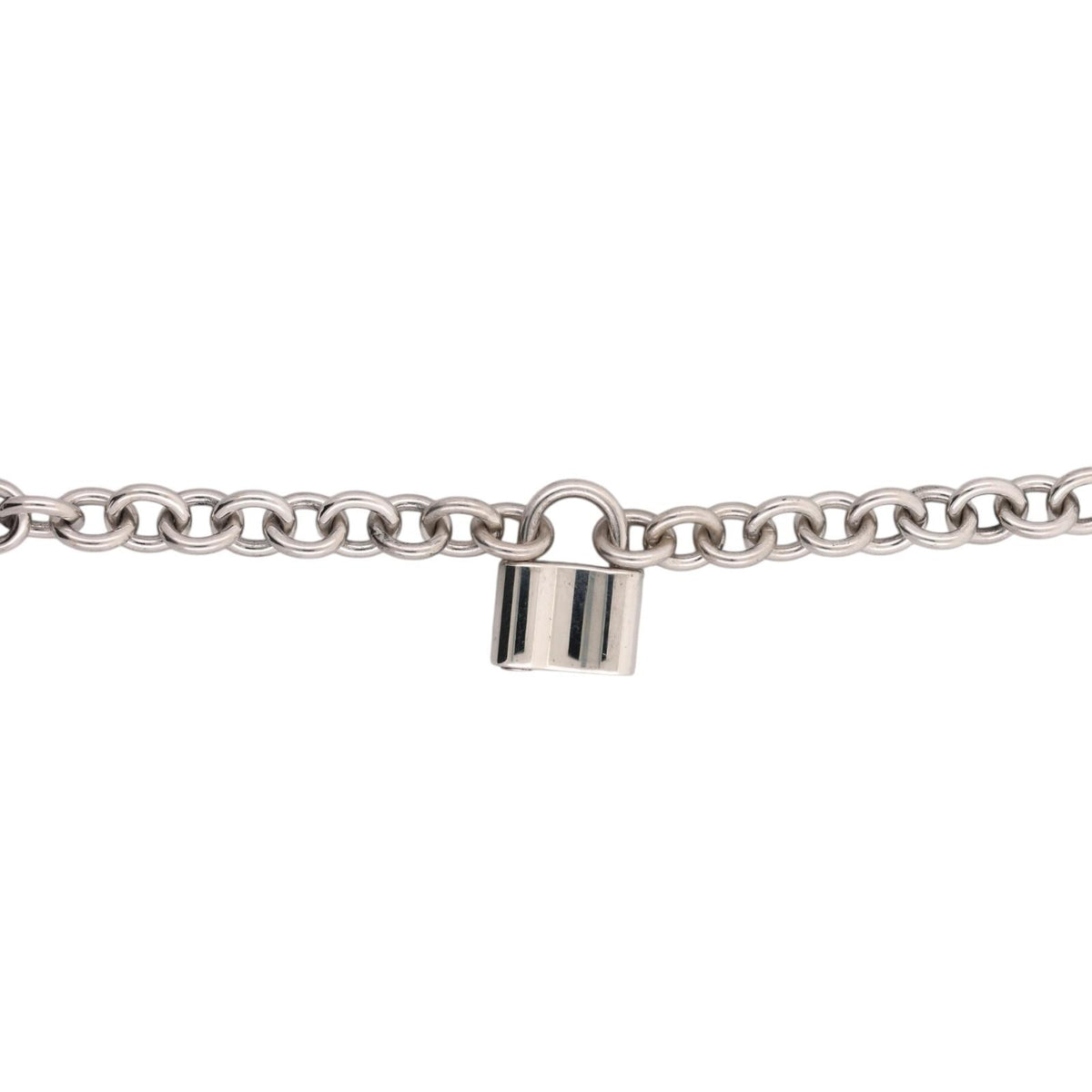Tiffany & Co. 1837 Padlock Lock Necklace Sterling Silver 925 16"
