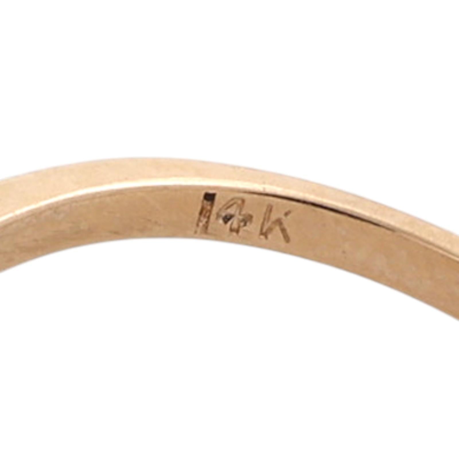 Yellow Gold 0.33 CTW Natural Diamond Open Heart Ring Size 6.25