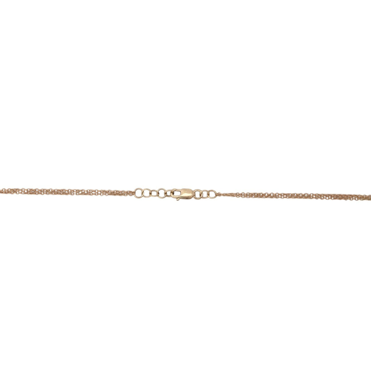 Natural Diamond Layered Station Necklace 14K Two Tone Gold 1.85 CTW 15-20"