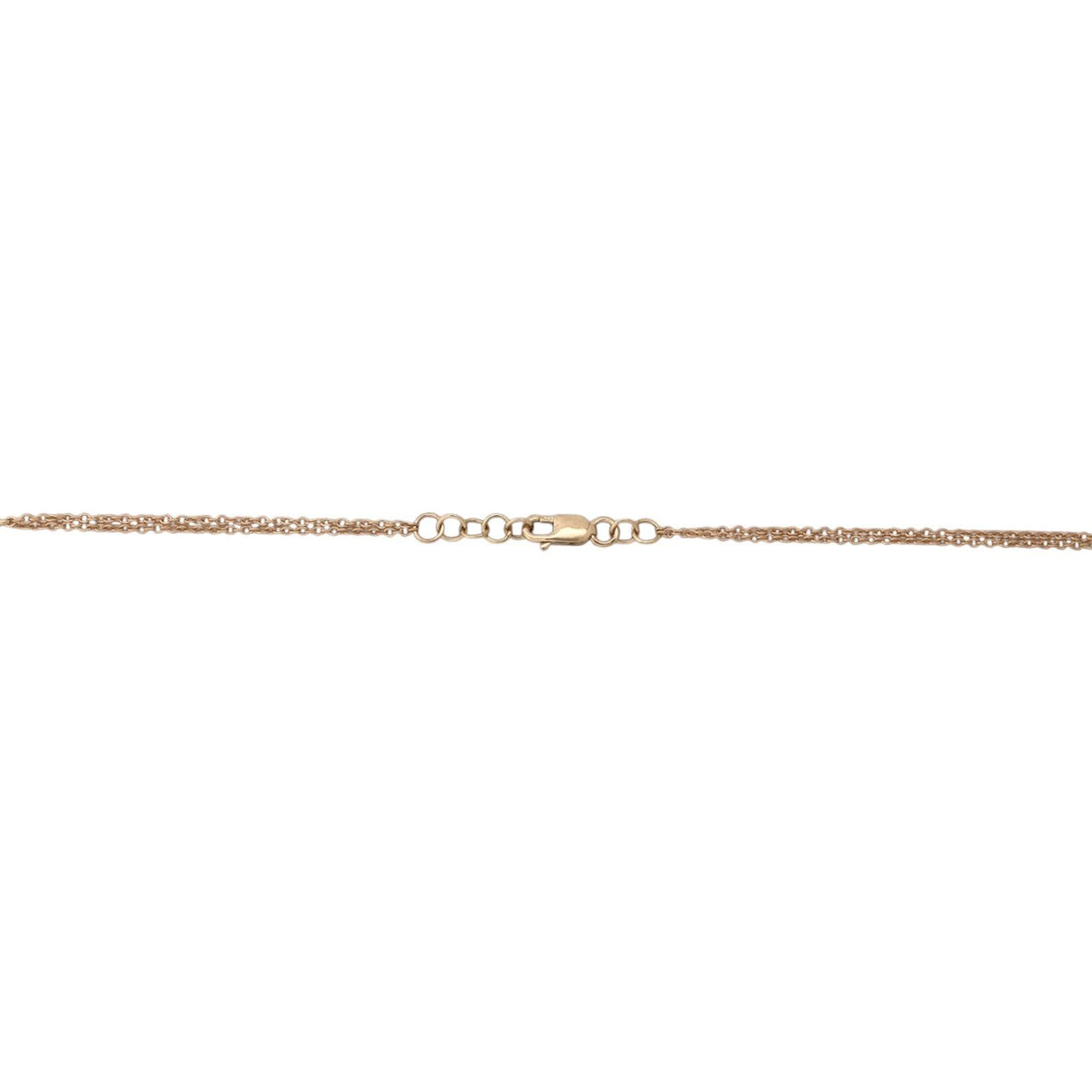 Natural Diamond Layered Station Necklace 14K Two Tone Gold 1.85 CTW 15-20"