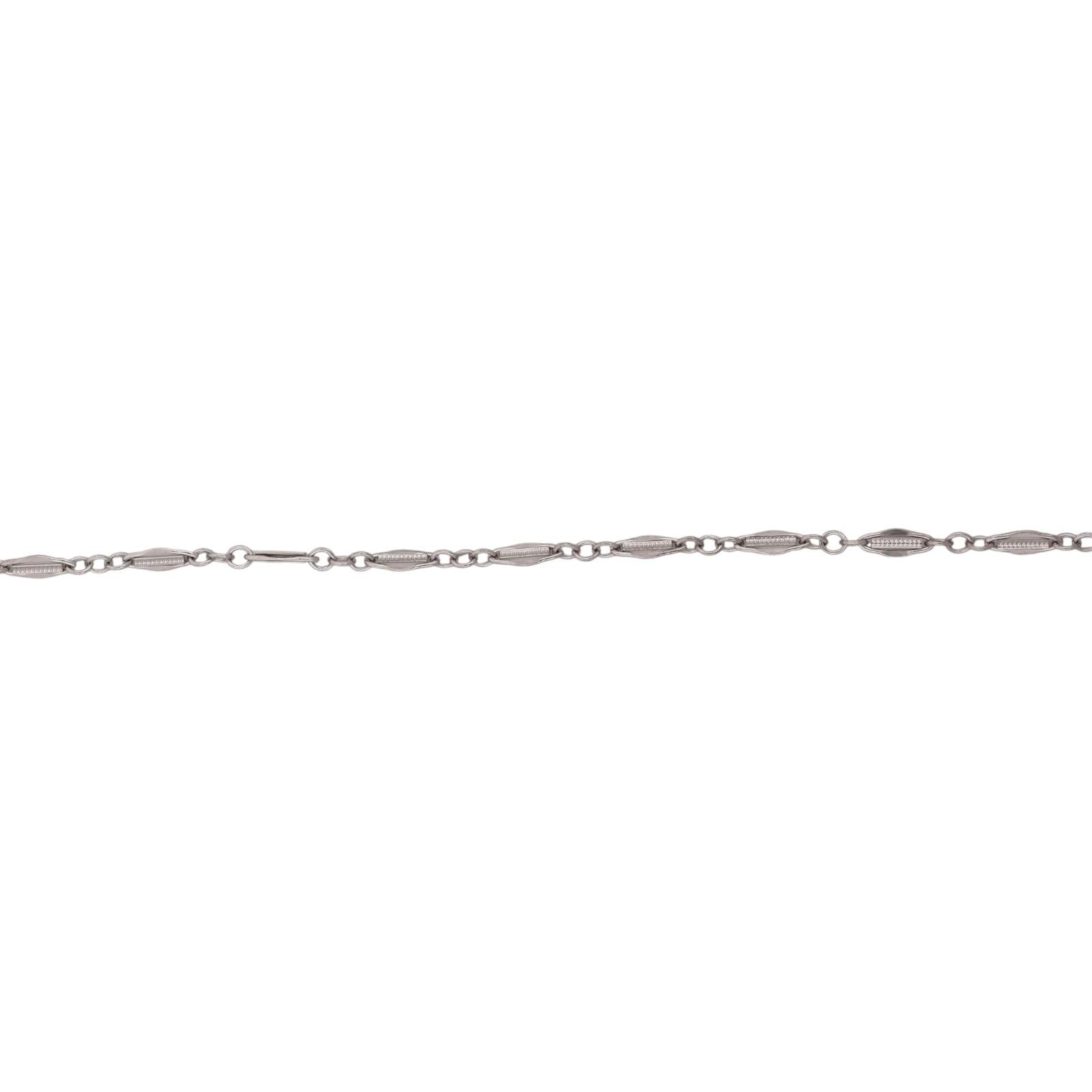 Natural Emerald Pendant Necklace 14K White Gold 0.45 CT 18" Estate