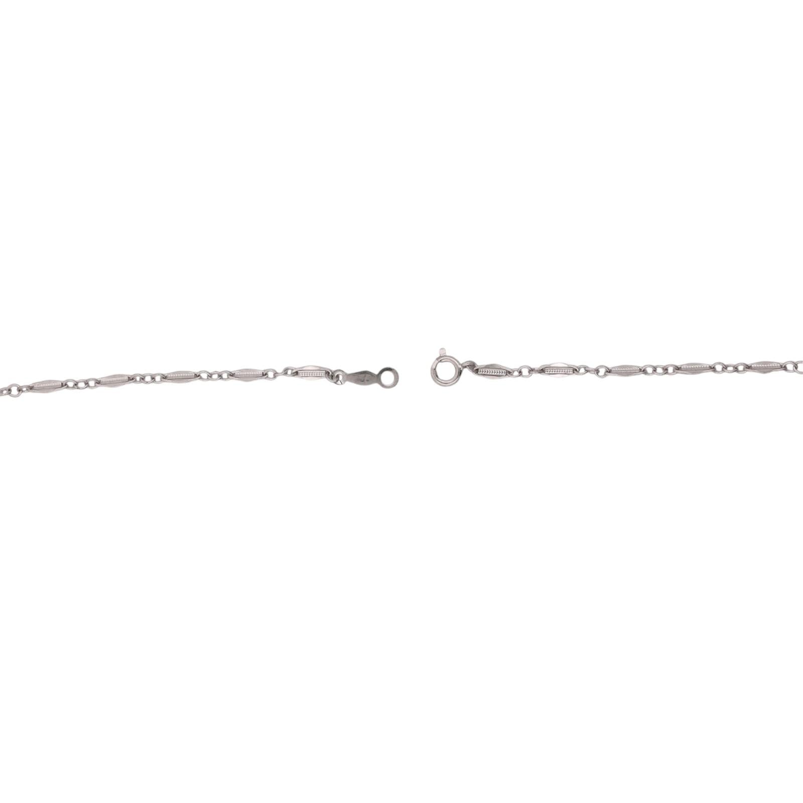 Natural Emerald Pendant Necklace 14K White Gold 0.45 CT 18" Estate