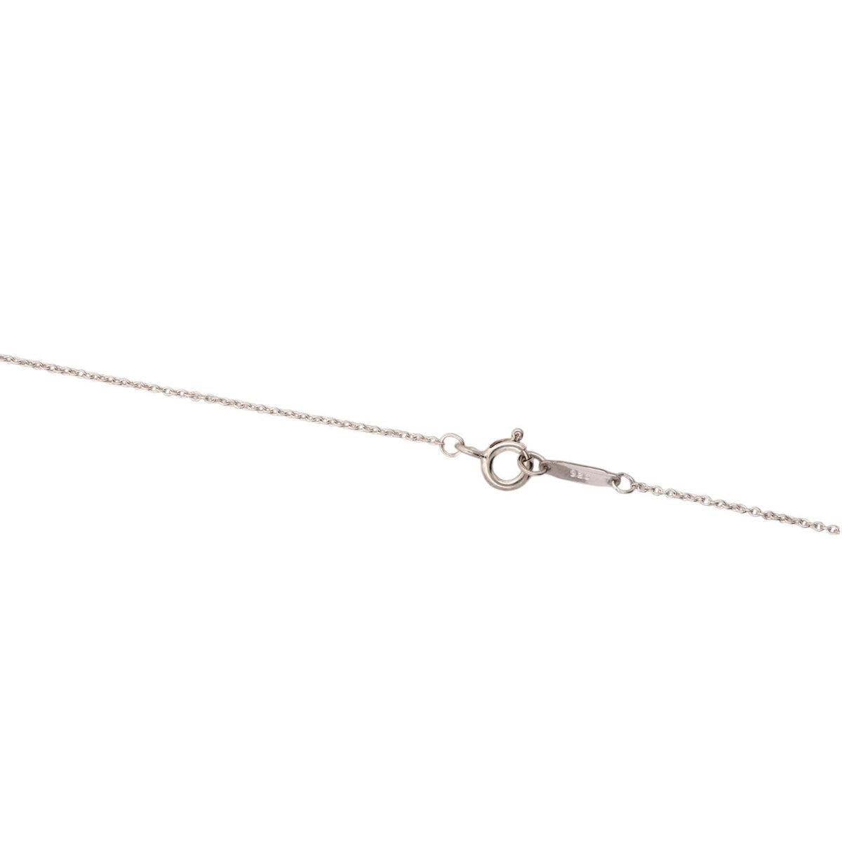 Tiffany & Co. Letter Logo Lavalier Necklace Sterling Silver 925 16" T&CO