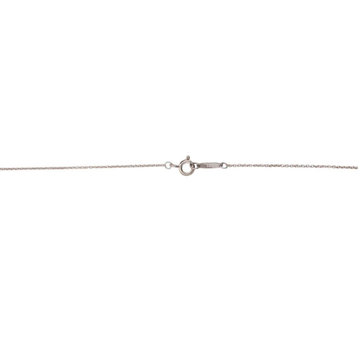 Tiffany & Co. Letter Logo Lavalier Necklace Sterling Silver 925 16" T&CO