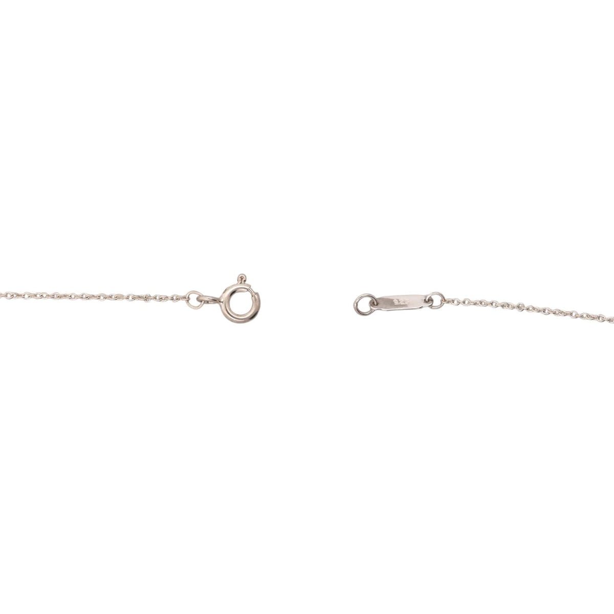 Tiffany & Co. Letter Logo Lavalier Necklace Sterling Silver 925 16" T&CO